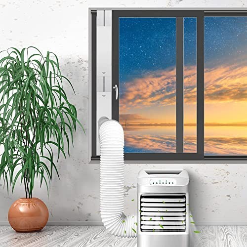 Portable Air Conditioner Window Kit, 5.9” Exhaust Hose, Adjustable Seal for AC U