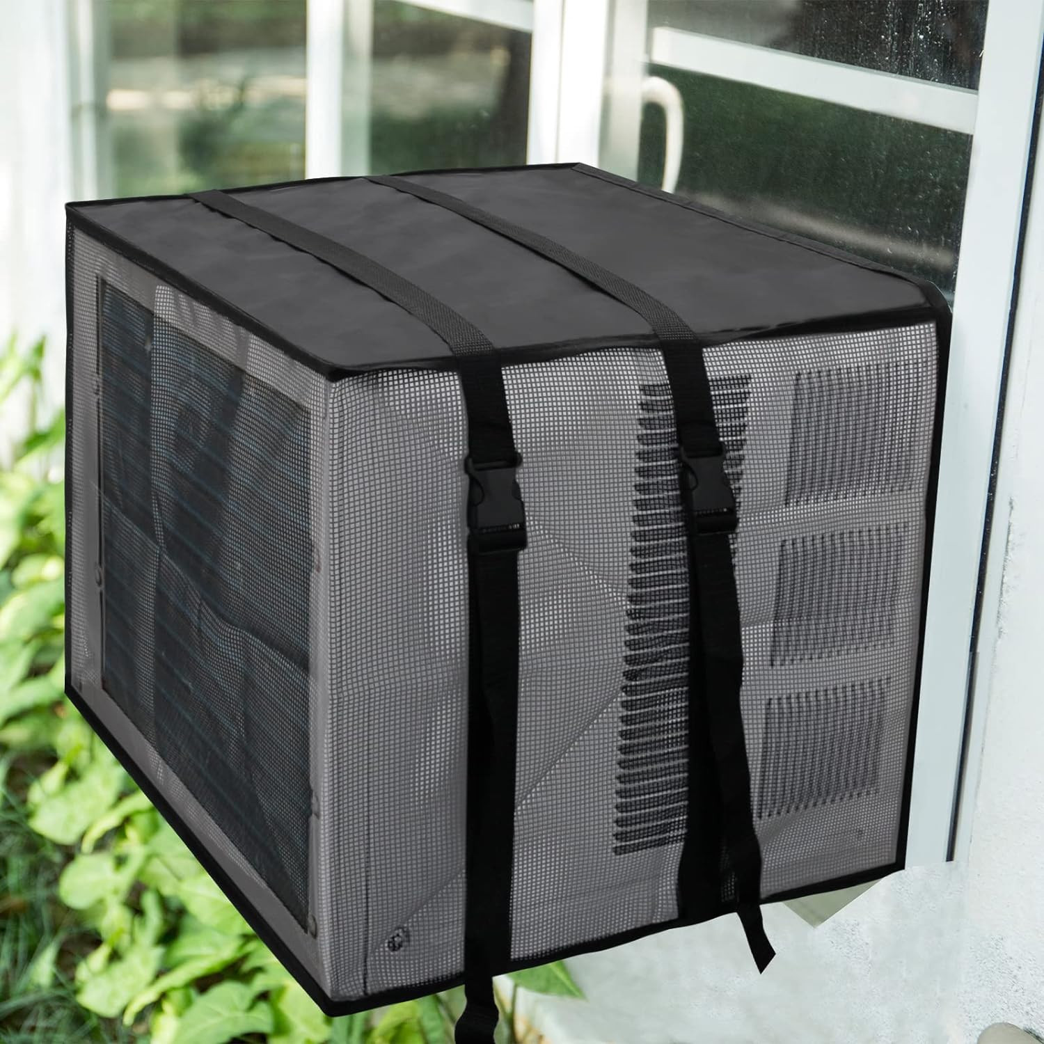 Newest Design Mesh Window Air Conditioner Cover Outdoor, Support Window AC Unit