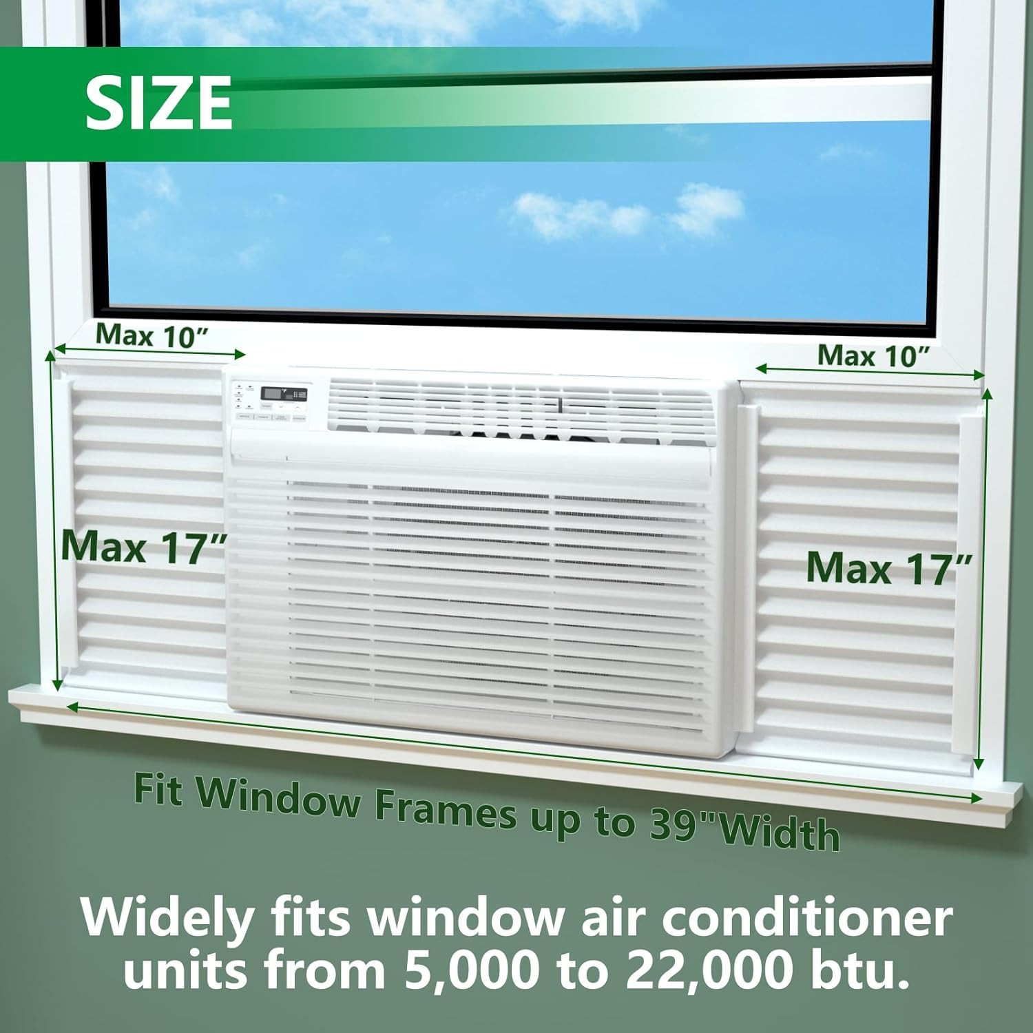 Window Air Conditioner Side Insulated Panel, 2PIC Insulation Panels Window Seal