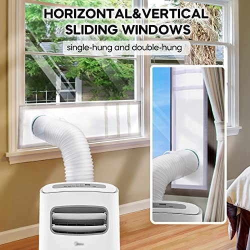 Portable Air Conditioner Window Kit, Sliding/Hung Window-10&Prime;x64&Prime; (25x162cm)
