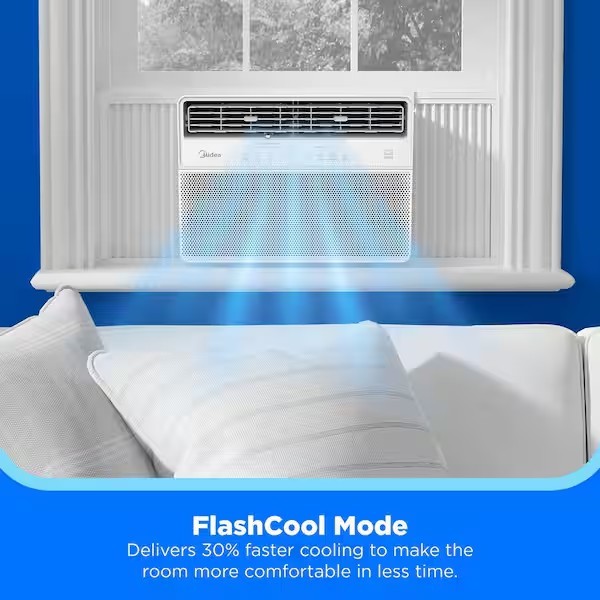 midea 14,000 BTU Smart Inverter Plus Window AC for up to 700 sq. ft.
