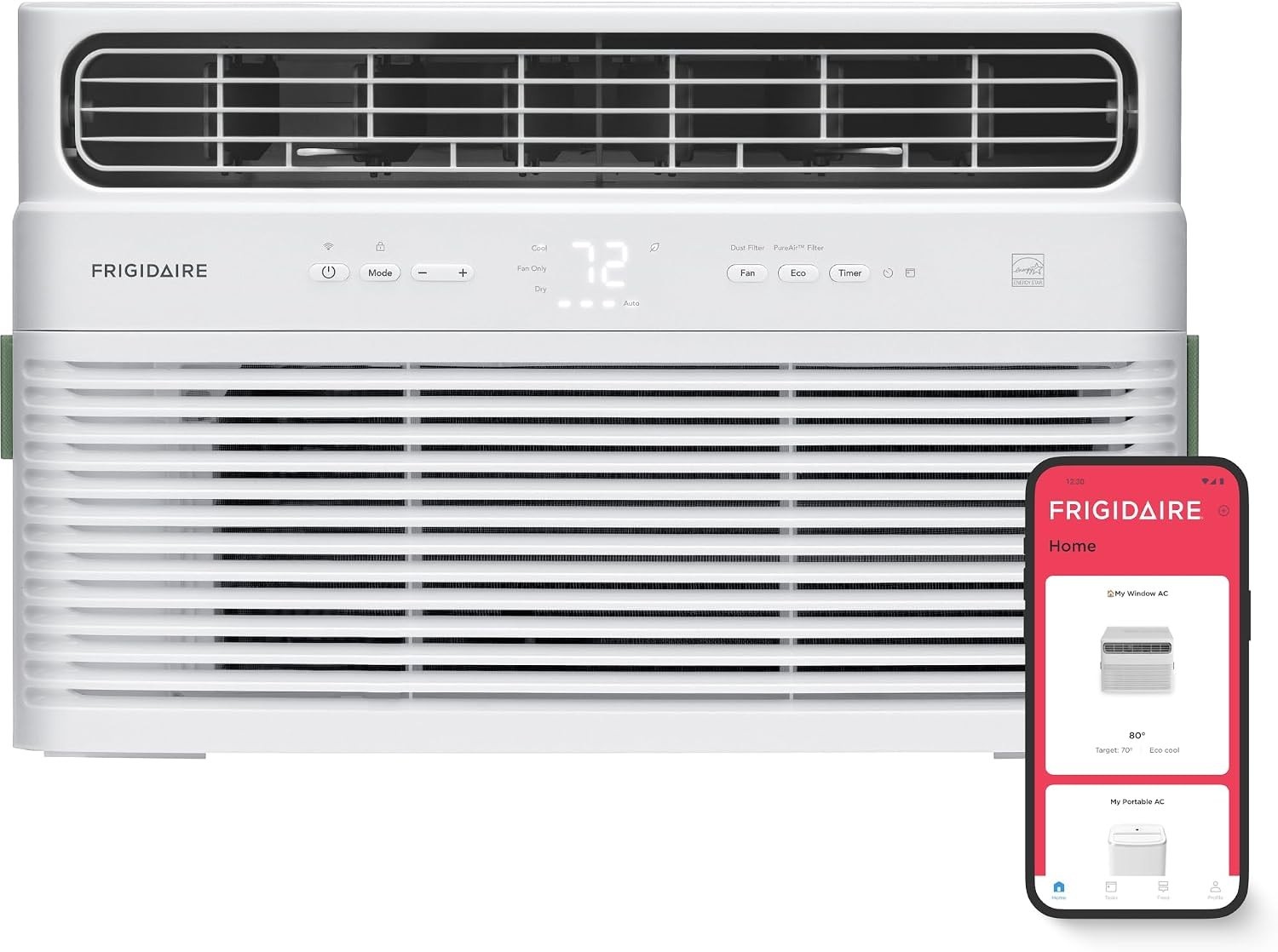 10000 BTU Smart Window Air Conditioner Dehumidifier Up To 450 sq ft w/ Inverter