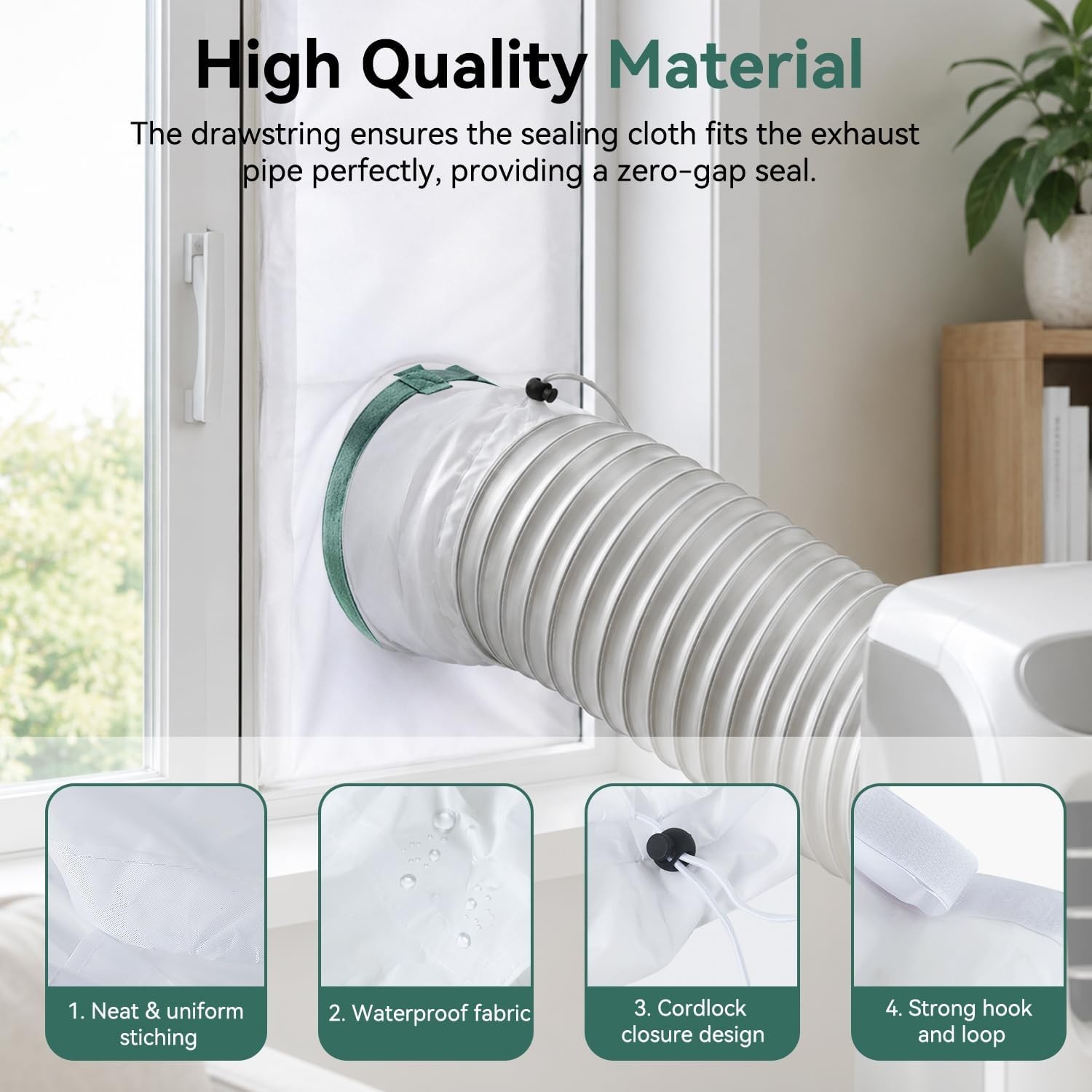 Window Seal for Portable Air Conditioner, Adjustable 24&Prime;-35.4&Prime;, AC Window Ven…