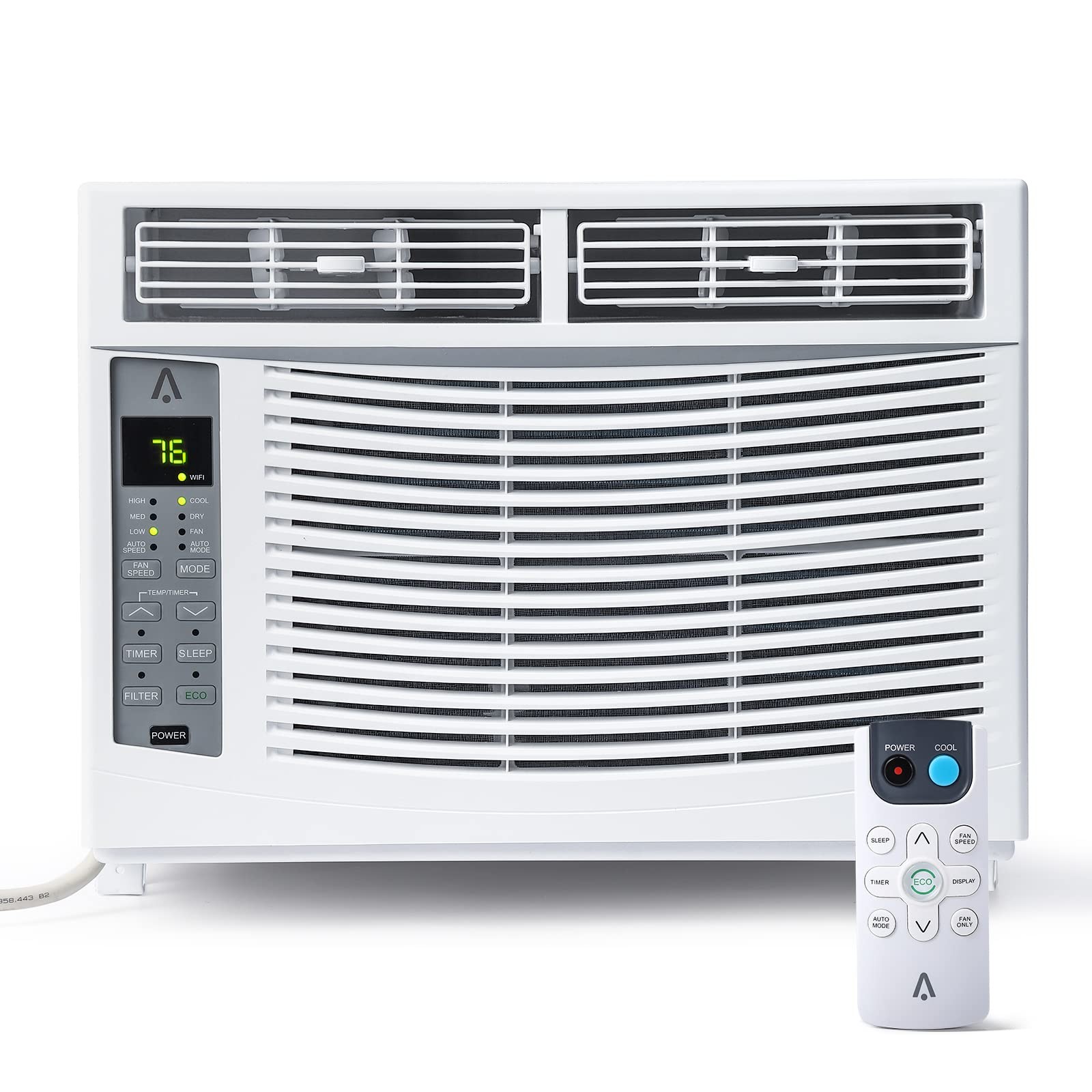 6000 BTU Window Air Conditioner with WiFi Window AC Unit with Remote App Control