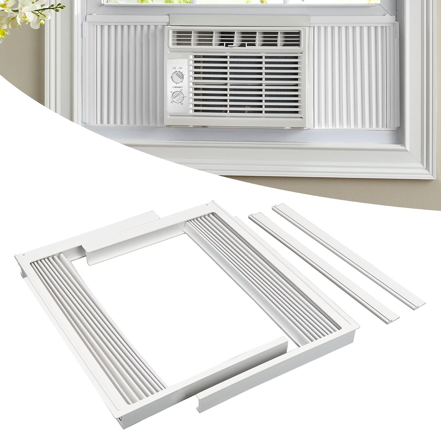 Window Air Conditioner Side Panel Fit Most 8000 Btu Units Dust Filter Fast Co…