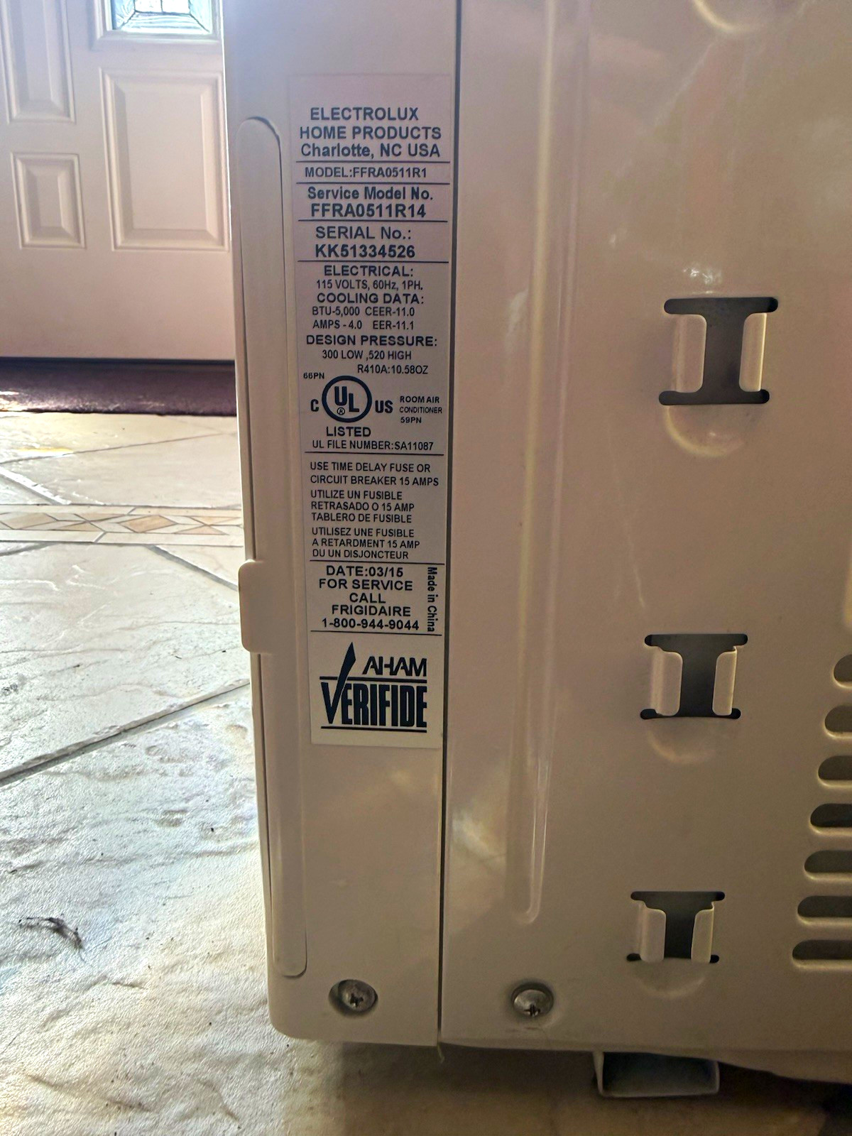 Frigidaire FFRA0511R1 5000 BTU 115V Window AC, White, Dial Control
