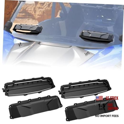Universal UTV Windshield Vents Kit, Windscreen Modification Window Airflow