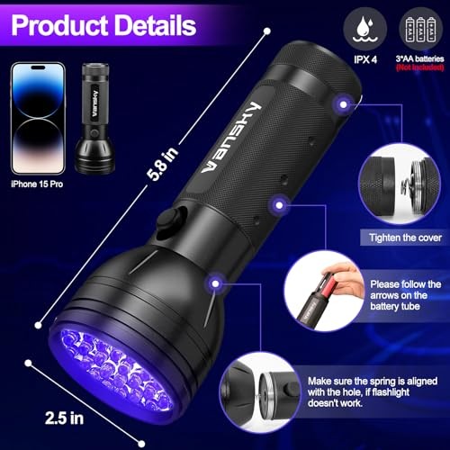 Air Conditioner Leak Detector: Professional Car Tool Automotive AC UV 68 LED