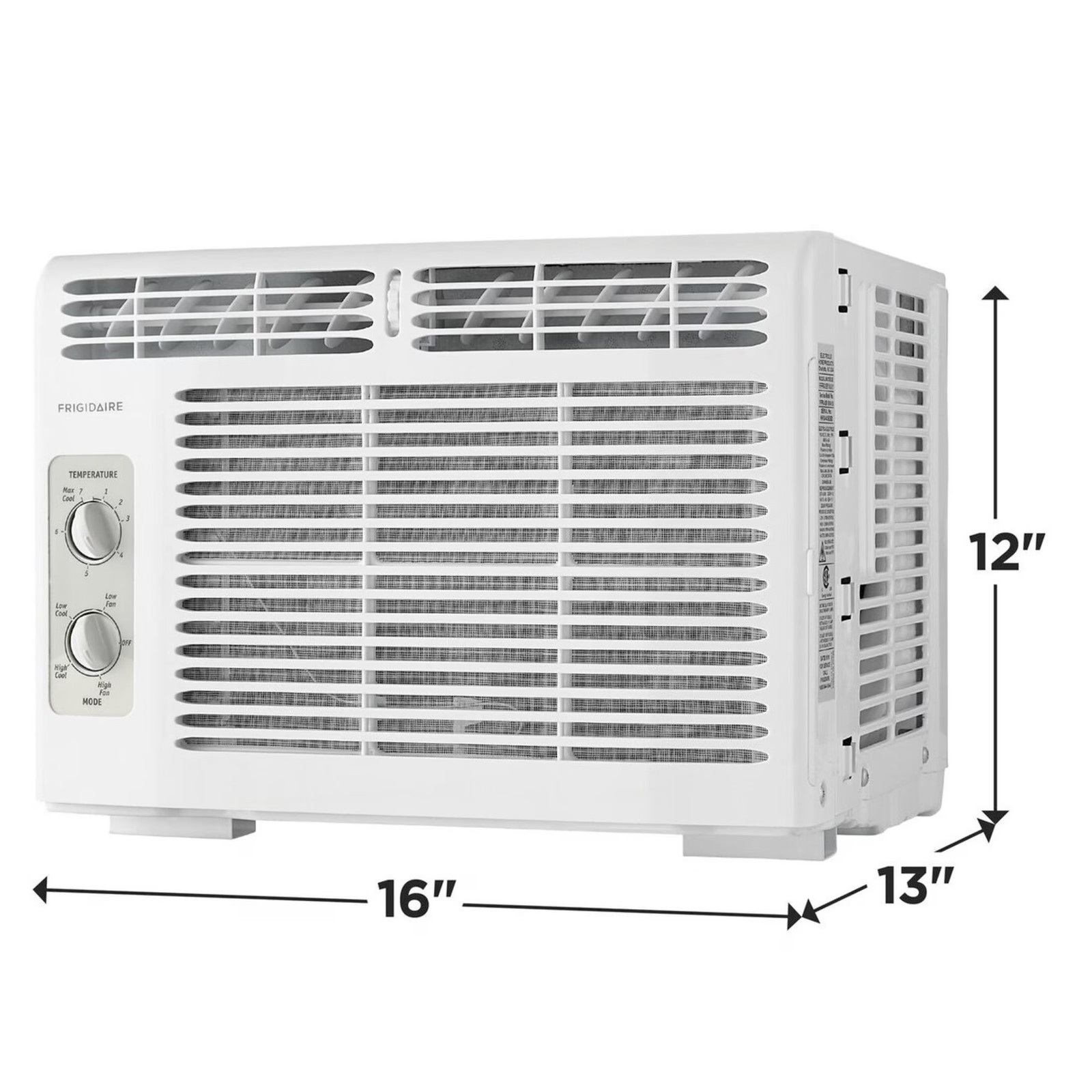Frigidaire 5,000 BTU Window Air Conditioner for Small Rooms, Dial Controls