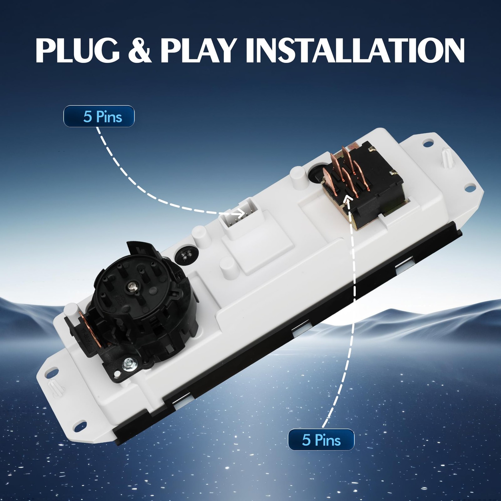 Front Climate Control Module (55037473AB) Black