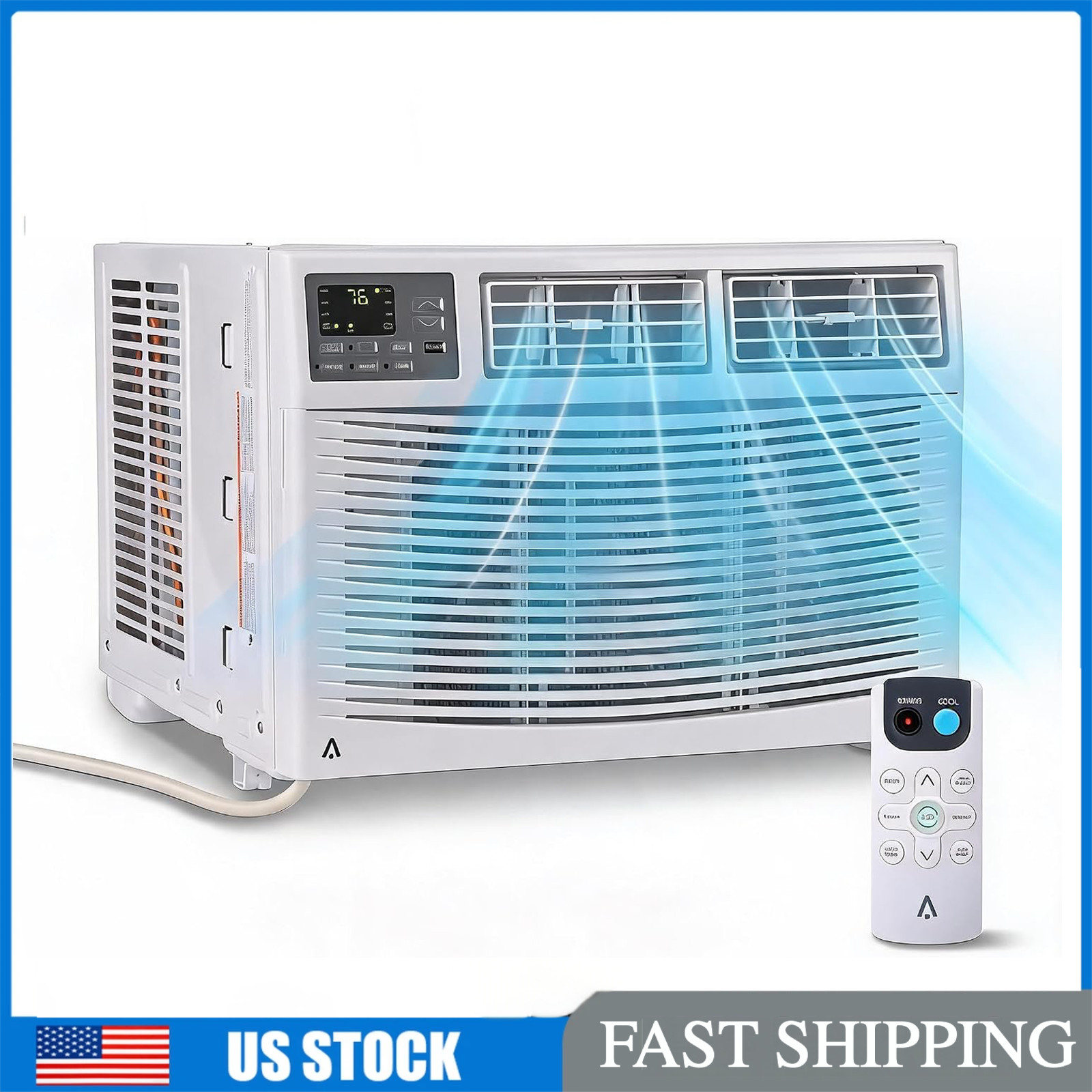 12000 BTU Window Air Conditioner AC Unit Cover 550 Sq ft w/ Remote Easy Install
