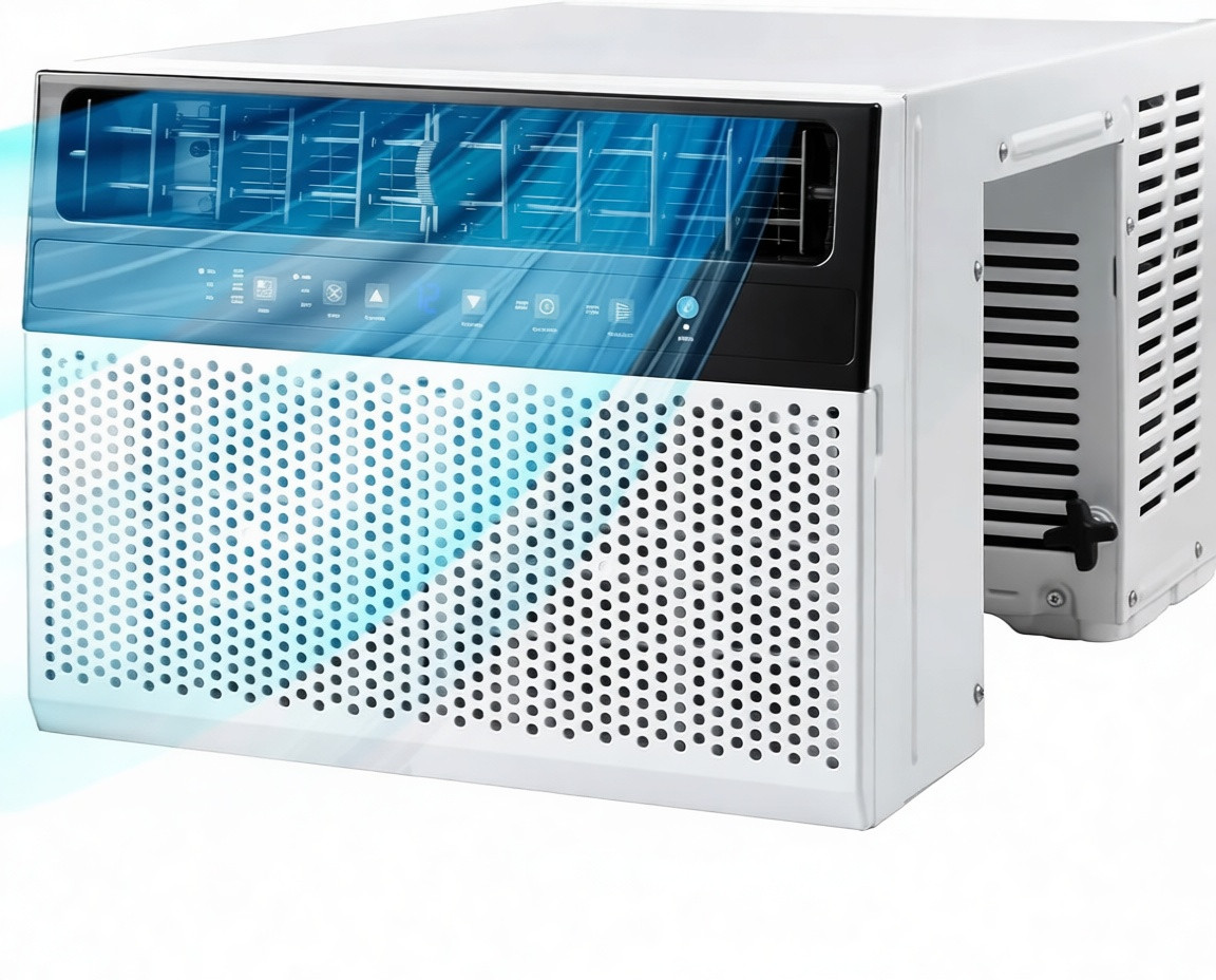 U-Shaped Window Air Conditioner, 12000BTU Window AC Units Cools up to 550 Sq. Ft
