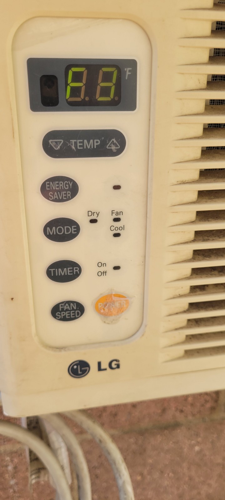 LG LWHD8008R 8,000 BTU Window Air Conditioner AC w/ Remote 115V Used