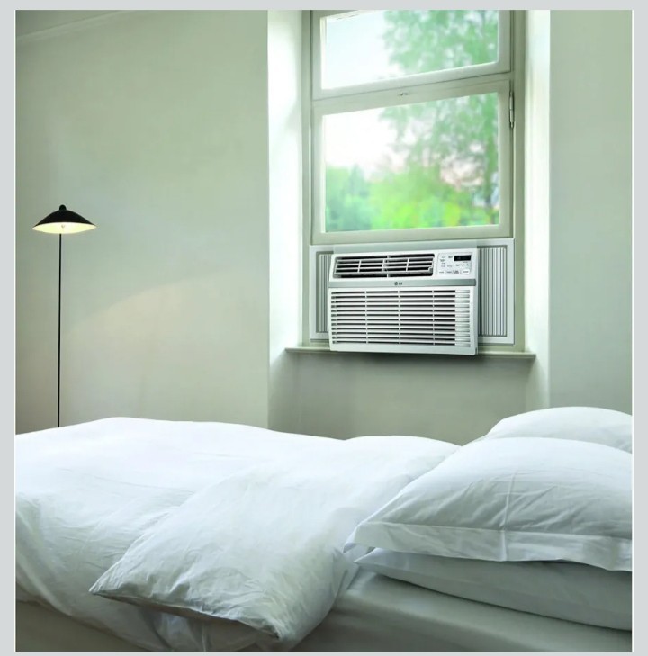 LG 8,000 Window Air Conditioner, 115V, 350 Sq.Ft. (14&prime; x 25&prime; Room Size),…