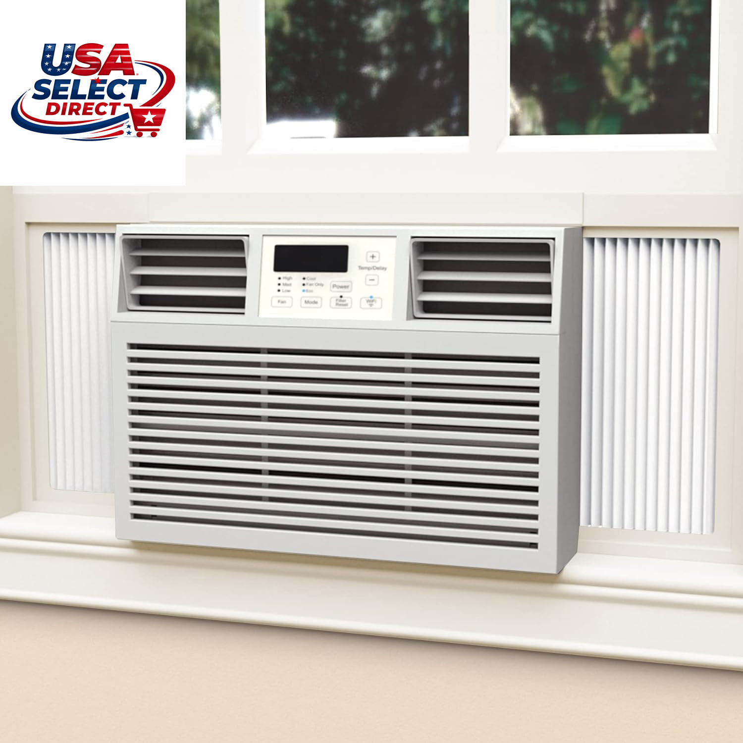 Window AC Side Panels Insulation Kit, Adjustable 17&Prime; H x 10&Prime; W, 2 Pack