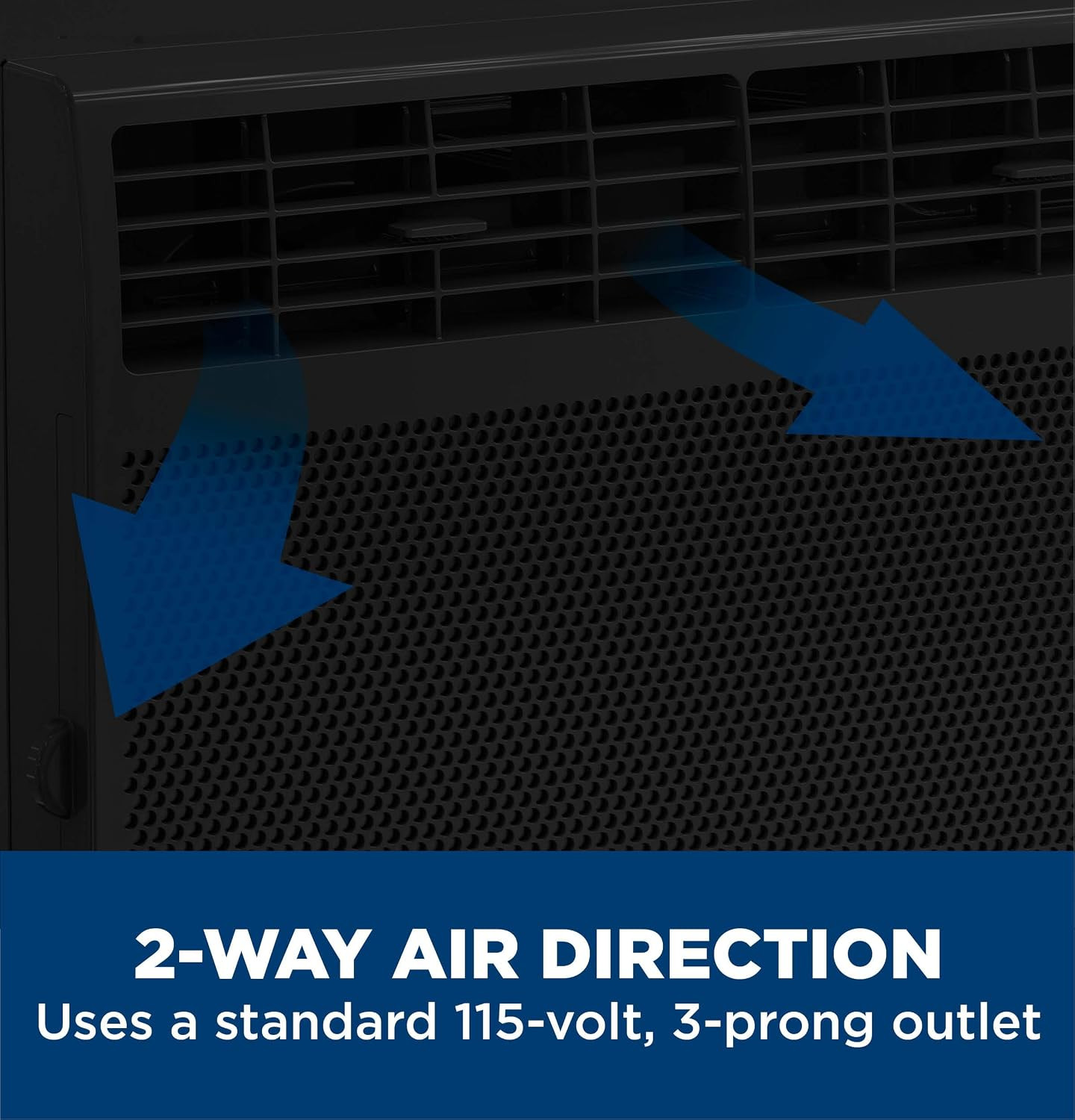 GE 5,000 BTU Black Window Air Conditioner for Room, Compact AC Unit Cools Small