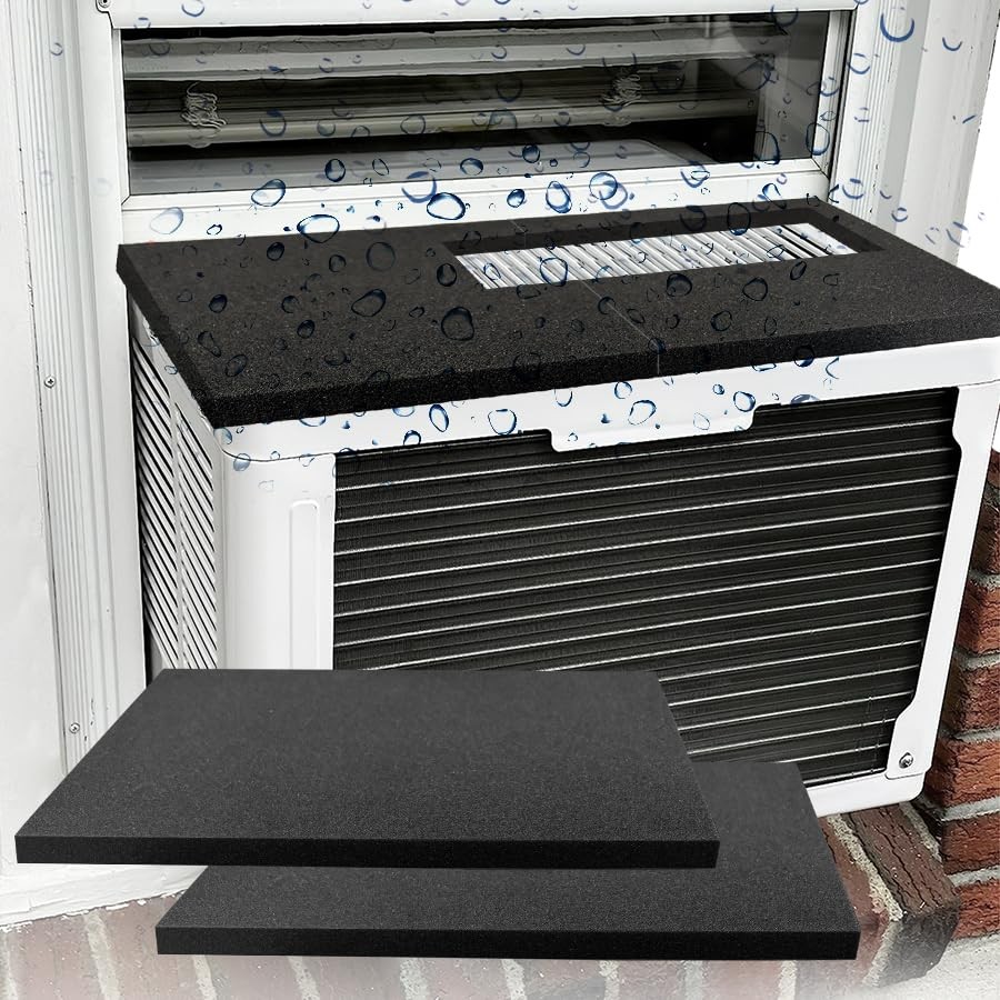 24&Prime; x 17&Prime; x 4/5&Prime; Air Conditioner Drip Cushion Black & Removable 24&Prime;x 17&Prime;x 4/5&Prime;