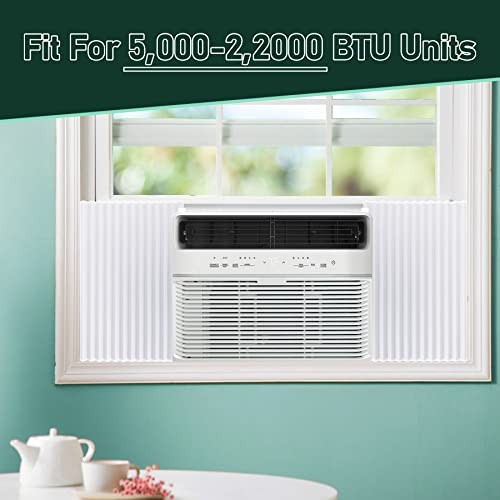 Window Air Conditioner Insulation Foam Panels, AC Side Panels Kit, 17in White