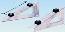 MEC Air Conditioner Wall Mount Bracket Stand QKK-3B (Set of 8)