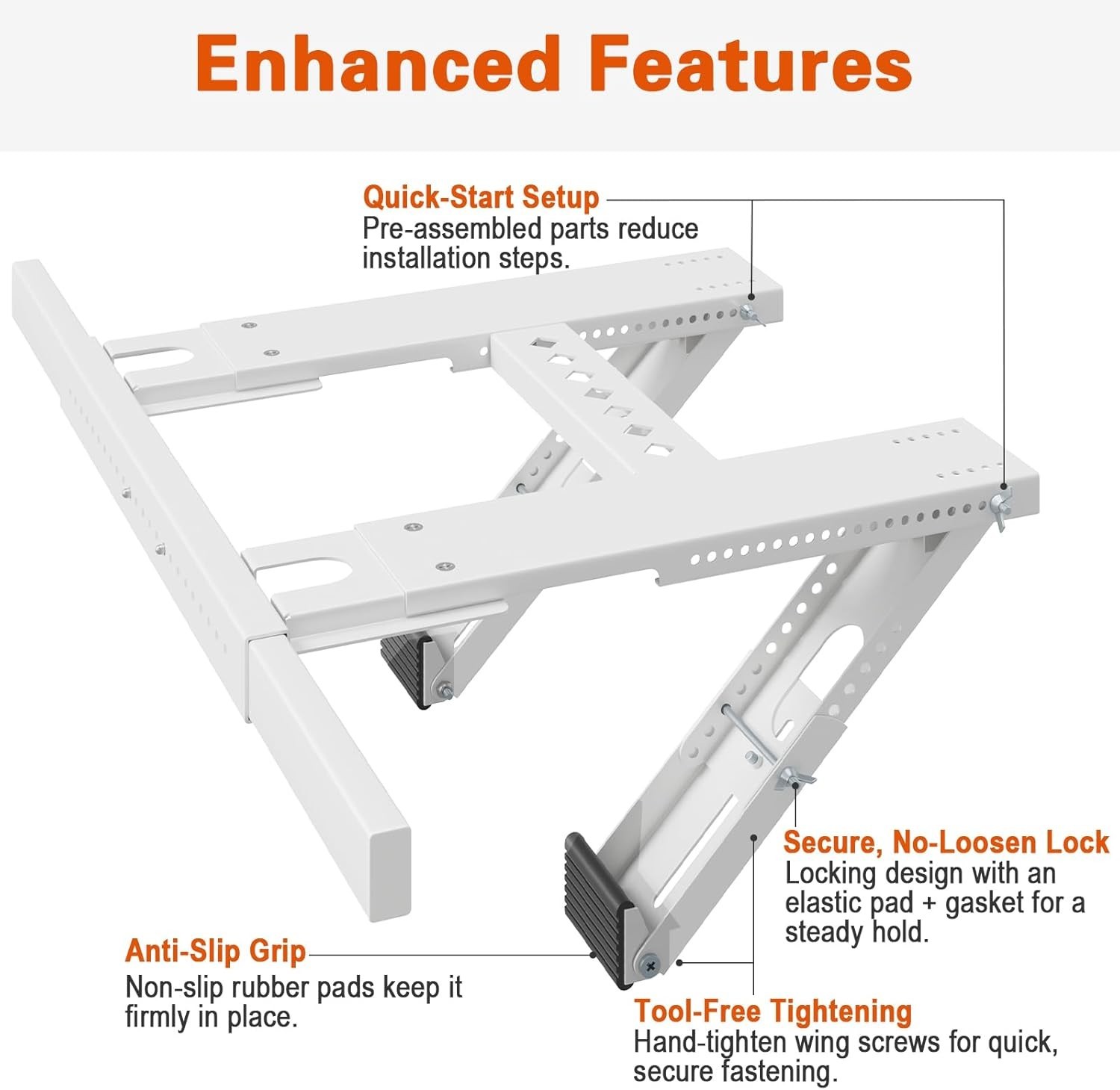 Window Air Conditioner Support Bracket No Drill Heavy Duty