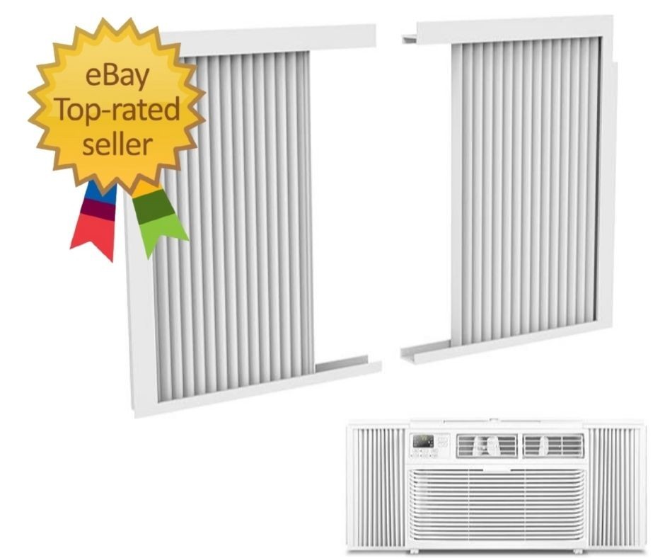 Mxclimate Window Air Conditioner Side Panels with Frame,Window AC 10000BTU