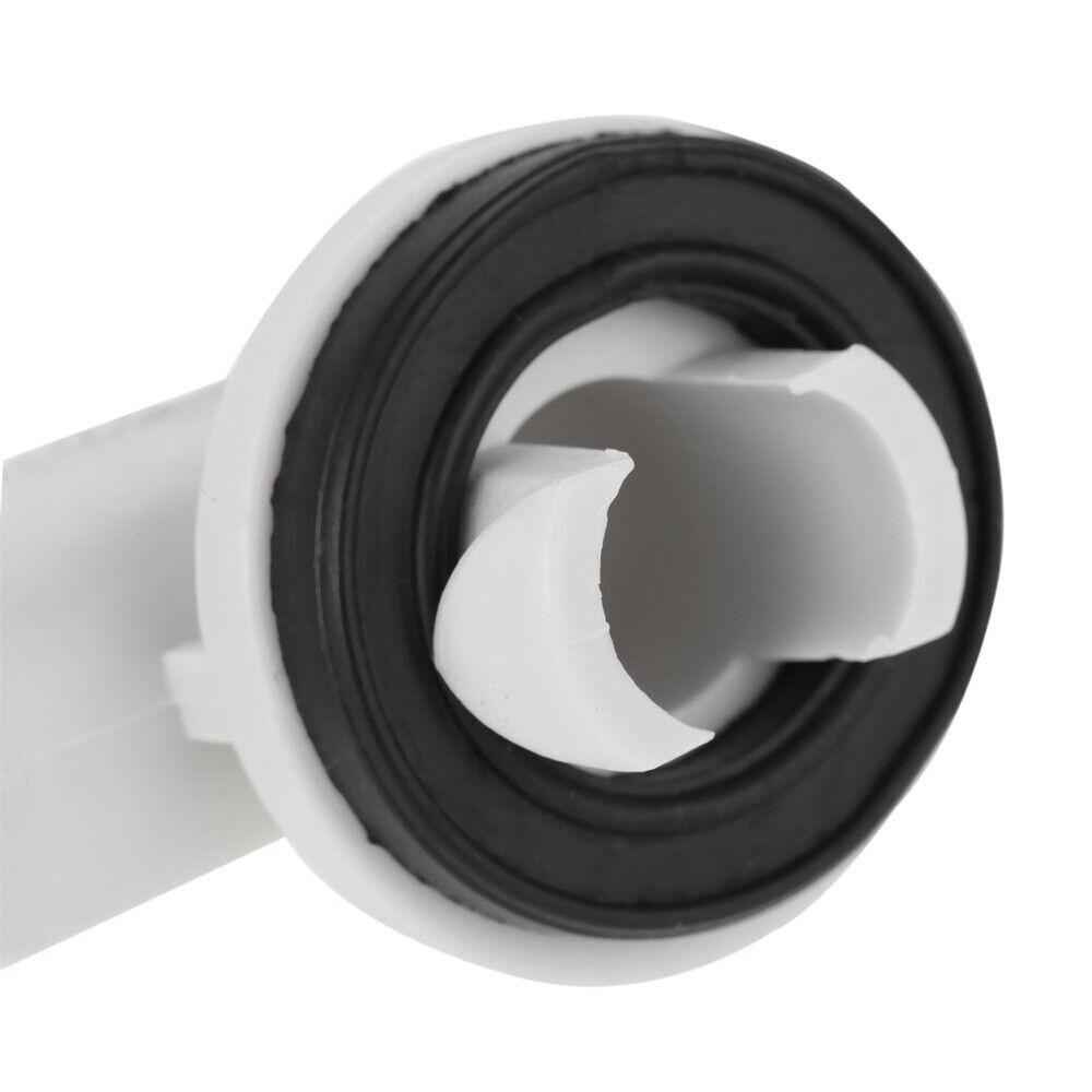 Plastic Air Conditioner AC Drain Hose Connector Elbow Fitting&Rubber Ring 8pcs
