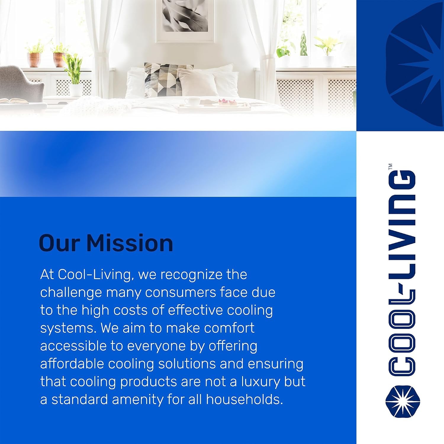 Cool Living 5 000 BTU 9.7 EER 115V Window Mount Room Air Conditioner AC Unit