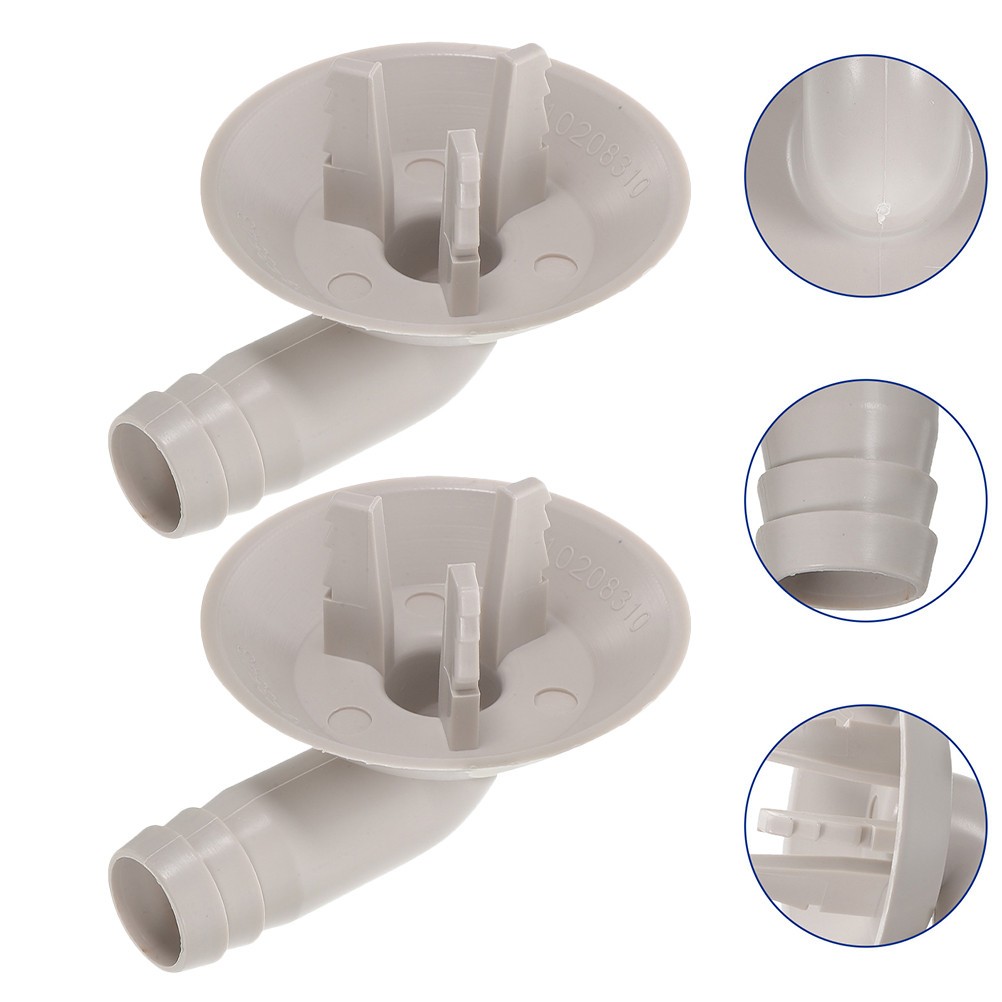 6Pcs Reusable Air Conditioner Window Kit ABS Drain Hose Elbow Fittings White