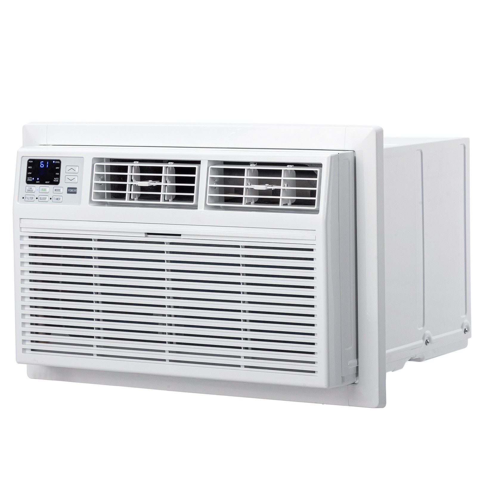 10000 BTU Cooling & Heating Through-the-Wall Air Conditioner App, Remote Control