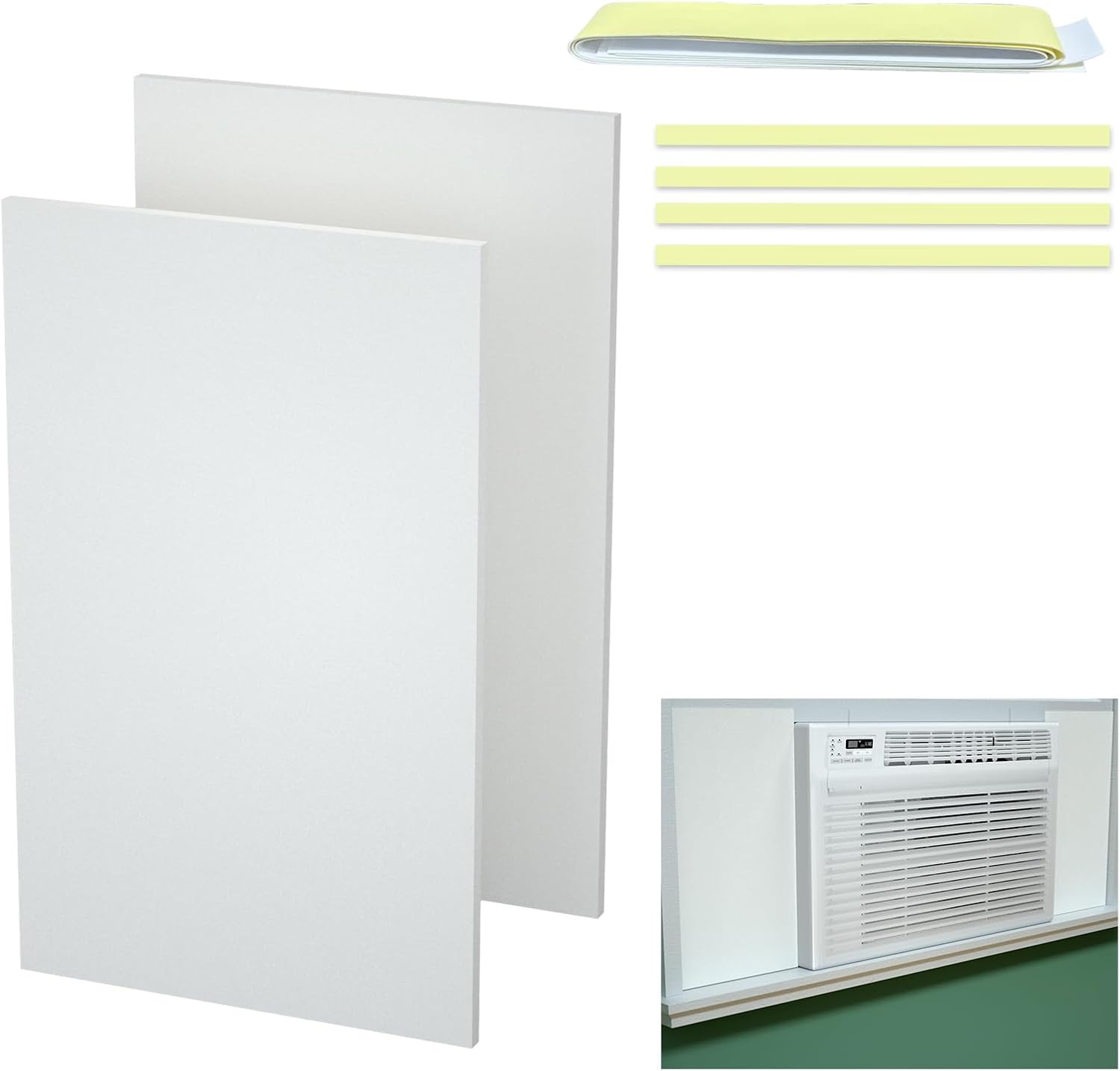 Window Air Conditioner,Side Insulated Foam Panel, Summer/Winter Heat and Draft I