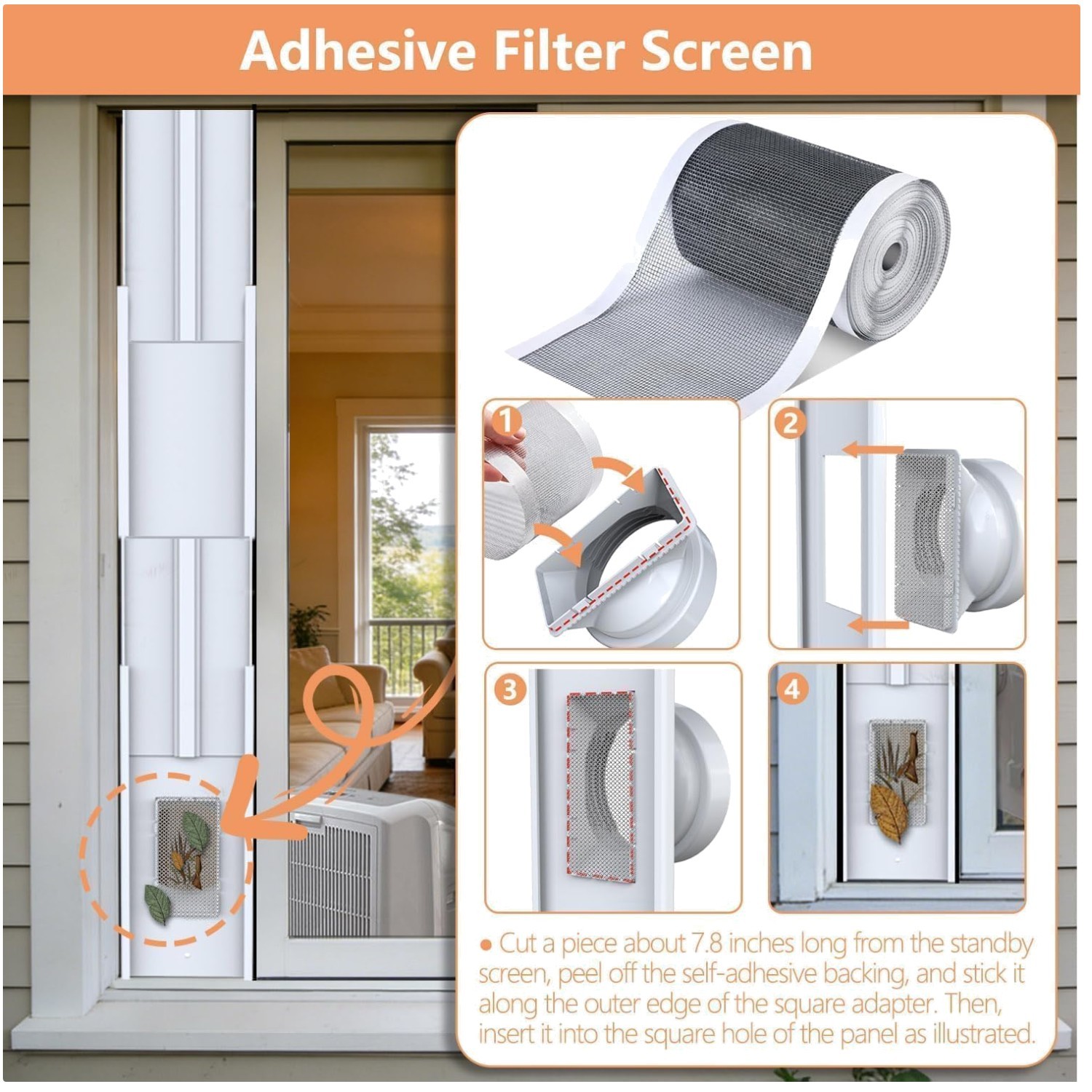 Top-Notch Portable AC Vent Kit for Sliding Glass Doors