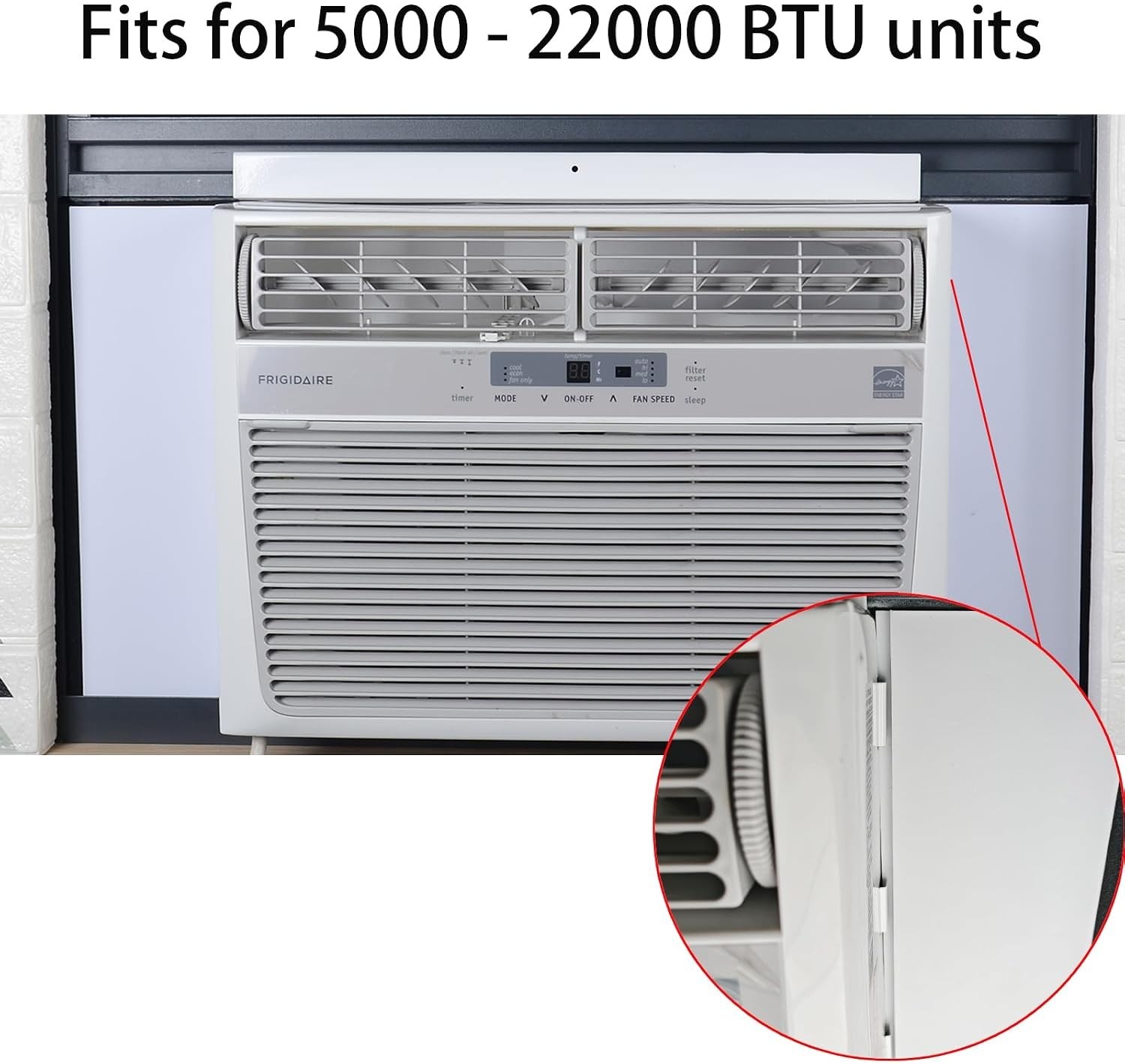 Window Air Conditioner Foam Insulation Panels,AC Side Insulating Panel Kit,2 …
