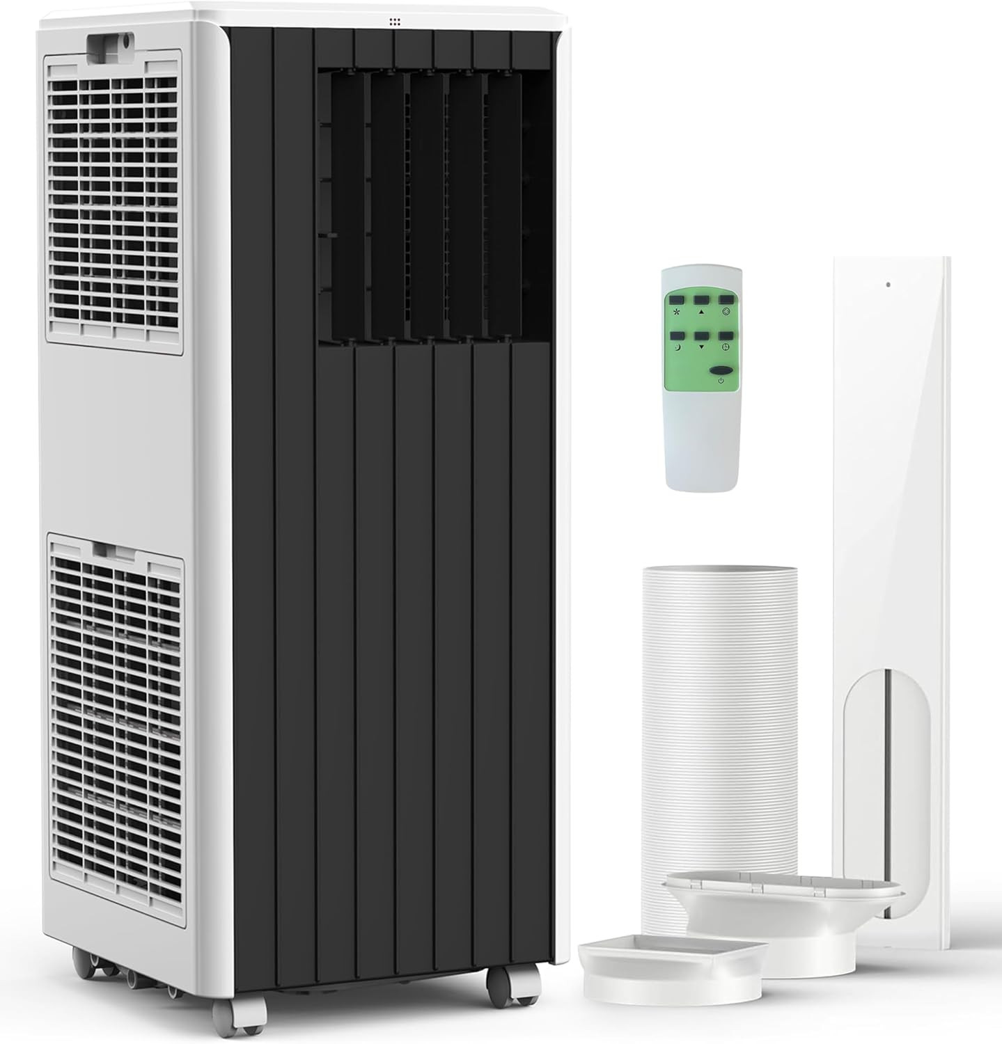 8000 BTU Portable Air Conditioner, Complete Window Kit & Remote Included – Easy