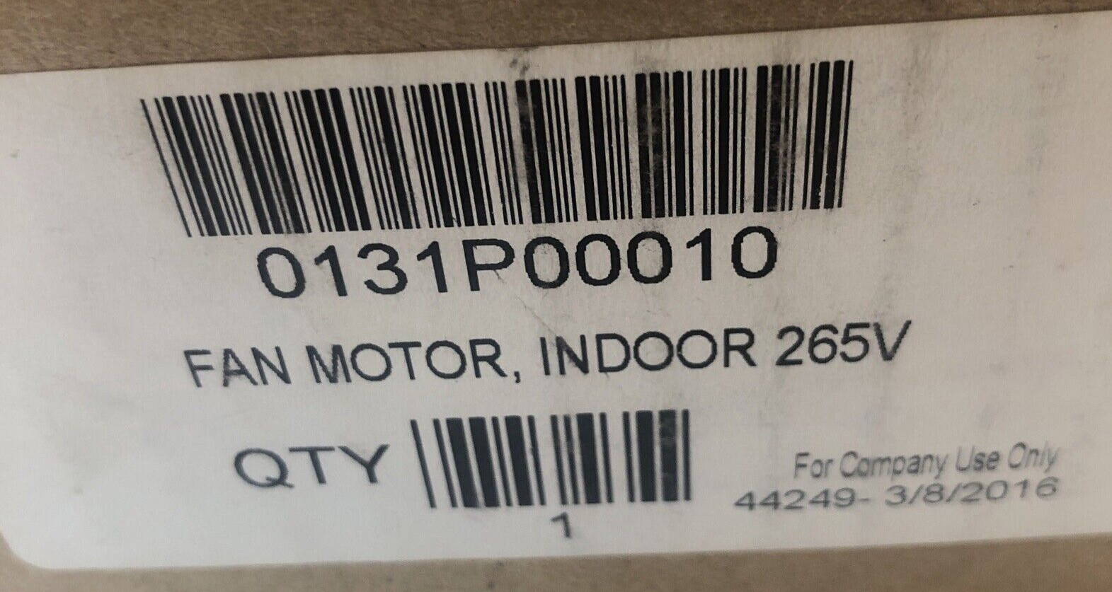 0131P00010 / 0131P00010SP New Goodman Indoor Fan Motor 265V (T4)