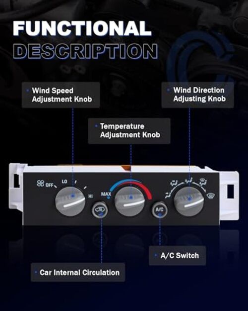 New Upgrade Climate Control Module A/C Heater Air Conditioning Panel 599-007