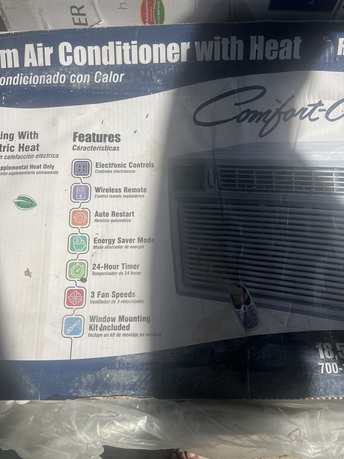Brand New COMFORT-AIRE Air Conditioner/Heater 230 V, 60 Hz, , 18,500 BTU
