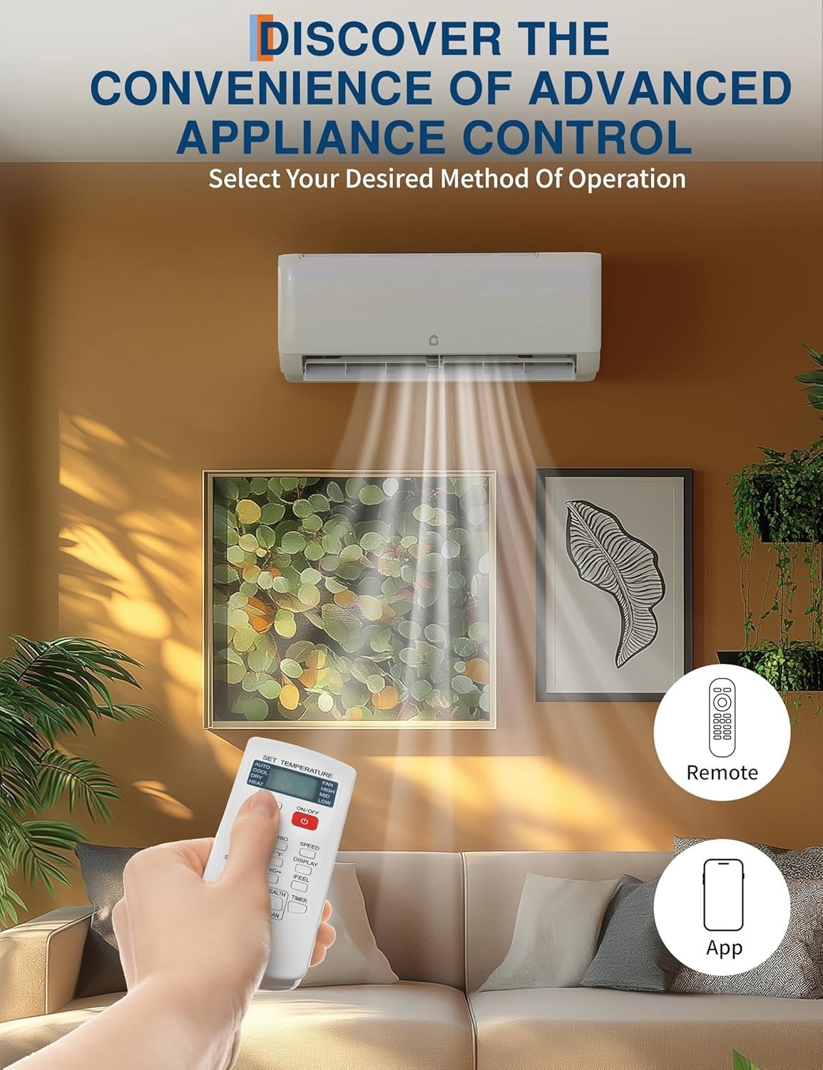⚡️Garvee 18,000 BTU Mini Split Air Conditioner with Heat Pump, 19 SEER, Cools Up