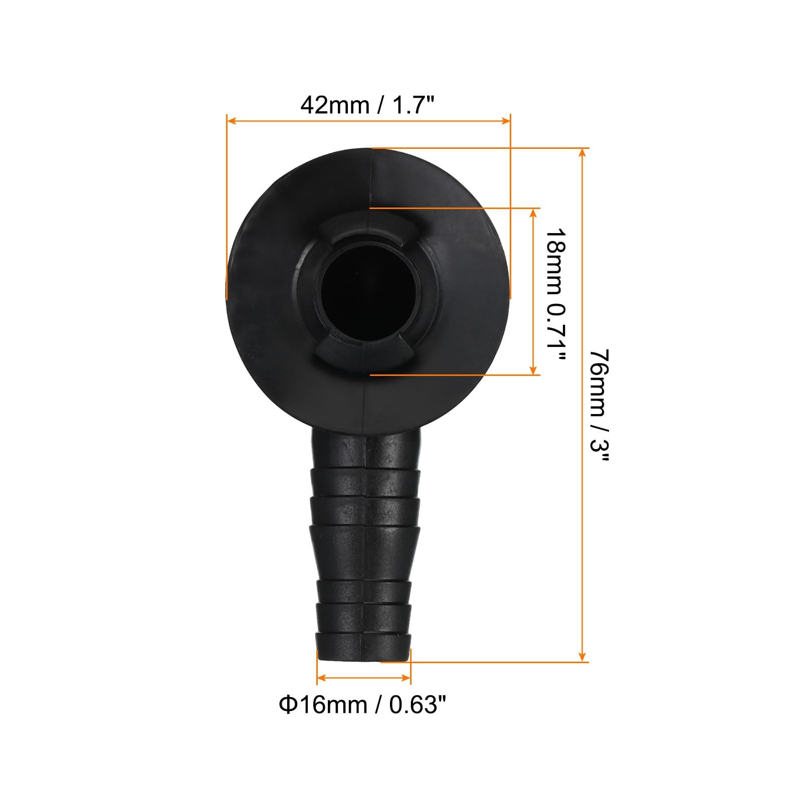 PATIKIL 20mm Air Conditioner Drain Hose Connector, 1 Pcs Universal Drain Connect