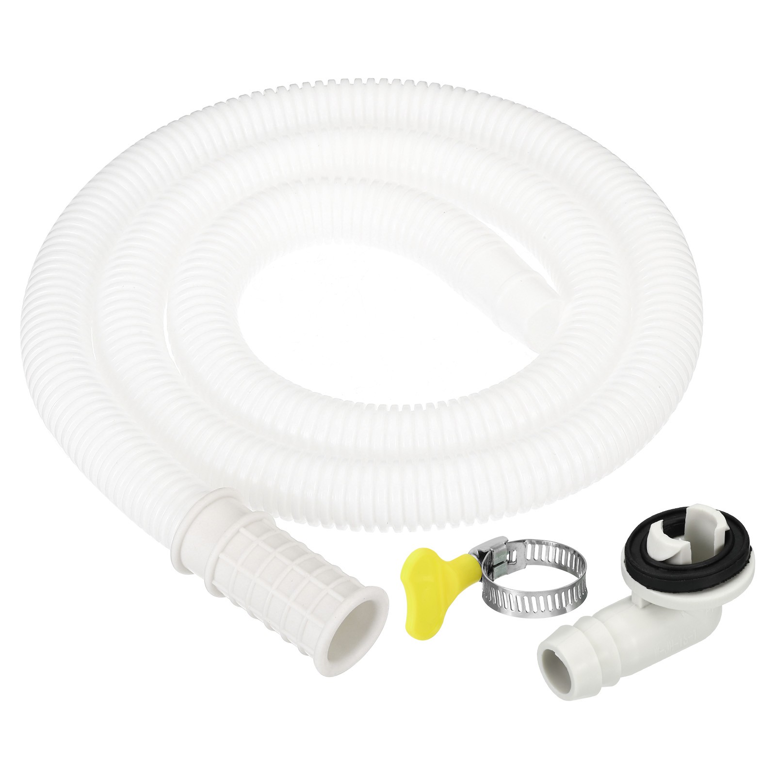 3.3ft Air Conditioner Drain Hose Kit, Universal Hose with Clamp White