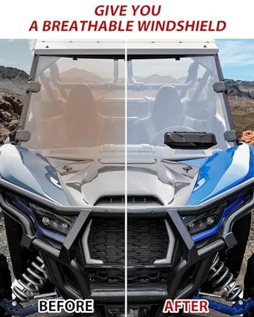 Universal UTV Windshield Vents Kit, Windscreen Modification Window Airflow