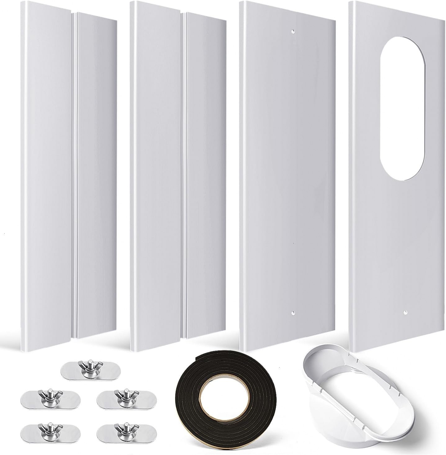 YoleShy Portable AC Window Kit Adjustable Seal 5.9&Prime; Exhaust Hose Vent