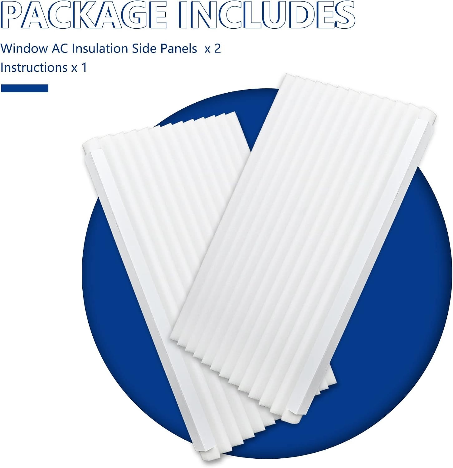 Window AC Side Panel Insulation Foam Kit Compatible With 5000-22000 Btu 17×9 …