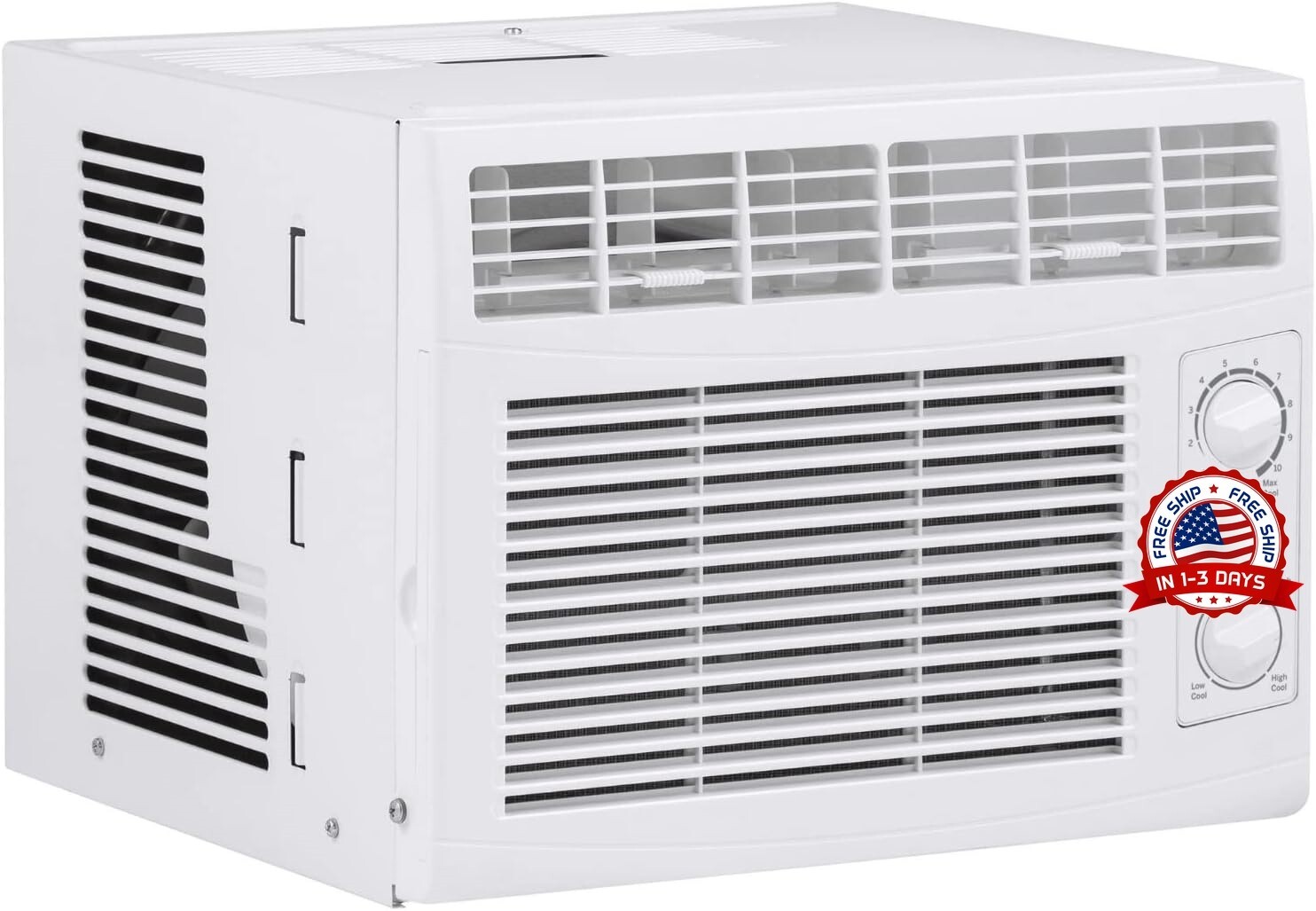 Aire Acondicionado De 5000 BTU De Ventana Con Kit De Instalacion Facil Filtro