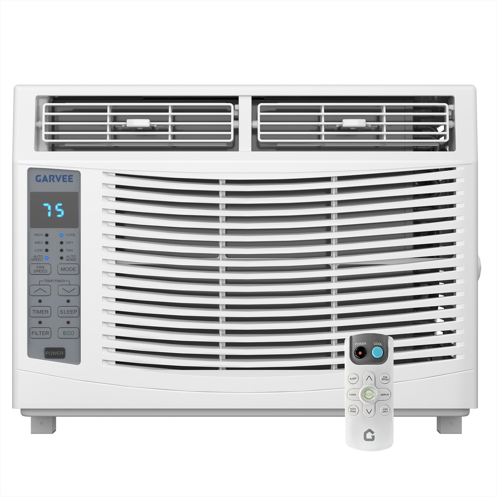 6000 BTU Window Air Conditioner, 4 Cooling & Fan Speeds 250 Sq.ft. for Bedroom