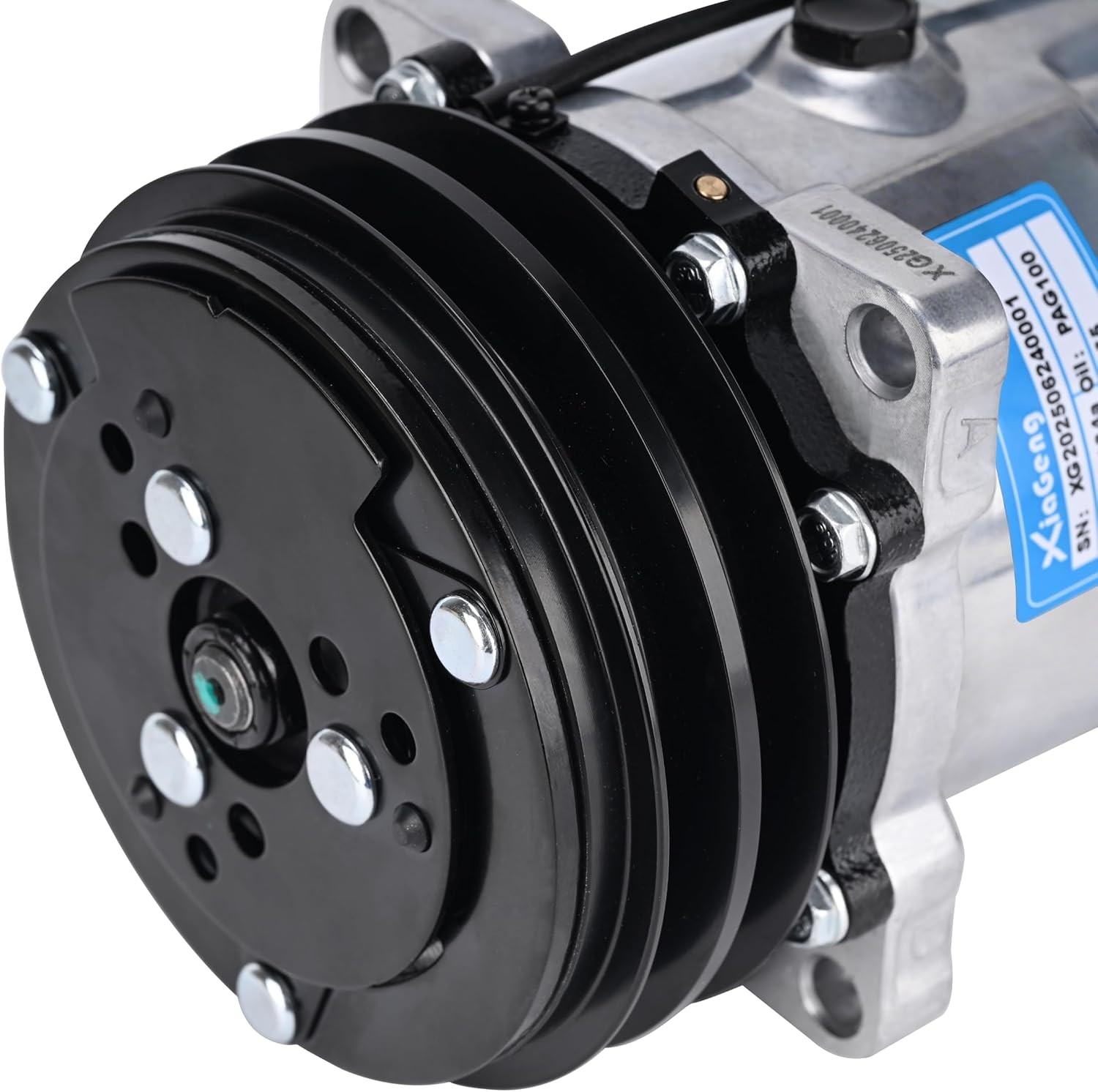 Universal Air Conditioner AC Compressor with Clutch (2 Grooves(Sanden 508))