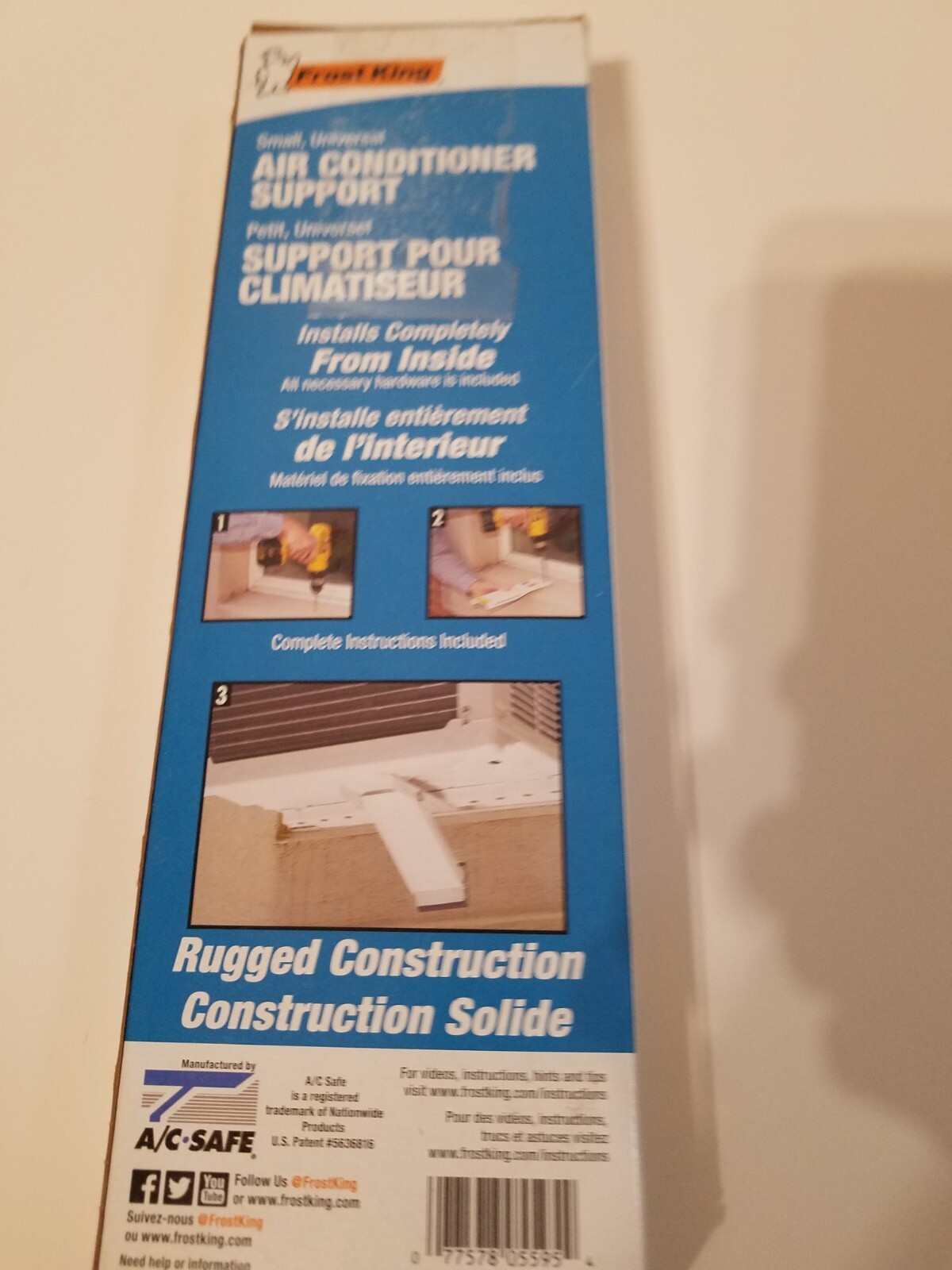 Frost King ACB80HC Small 80 lb Air Conditioner A/C Window Support Bracket NEW