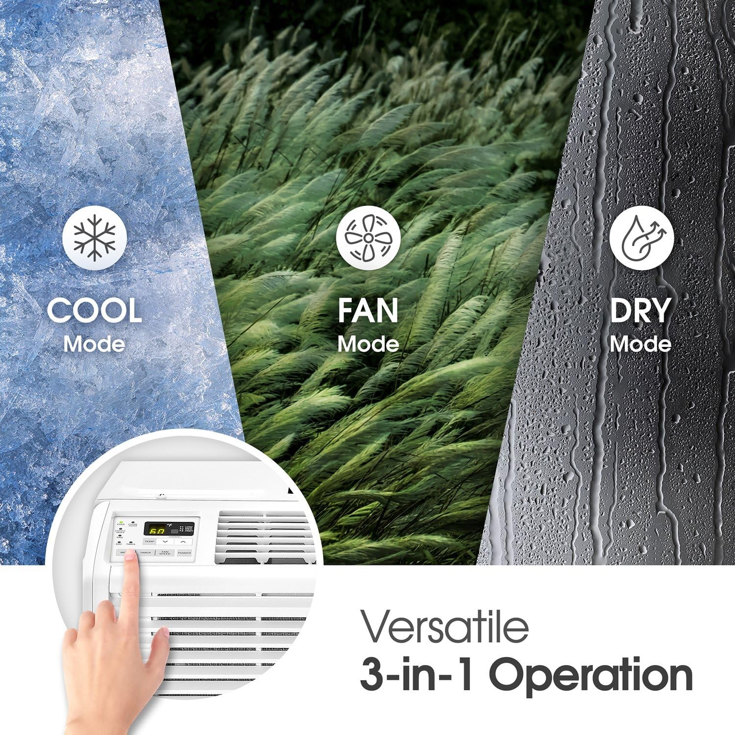 Lg 6000 Btu Window Air Conditioner 115V Cools 250 Sq.Ft. For Bedroom Den Living