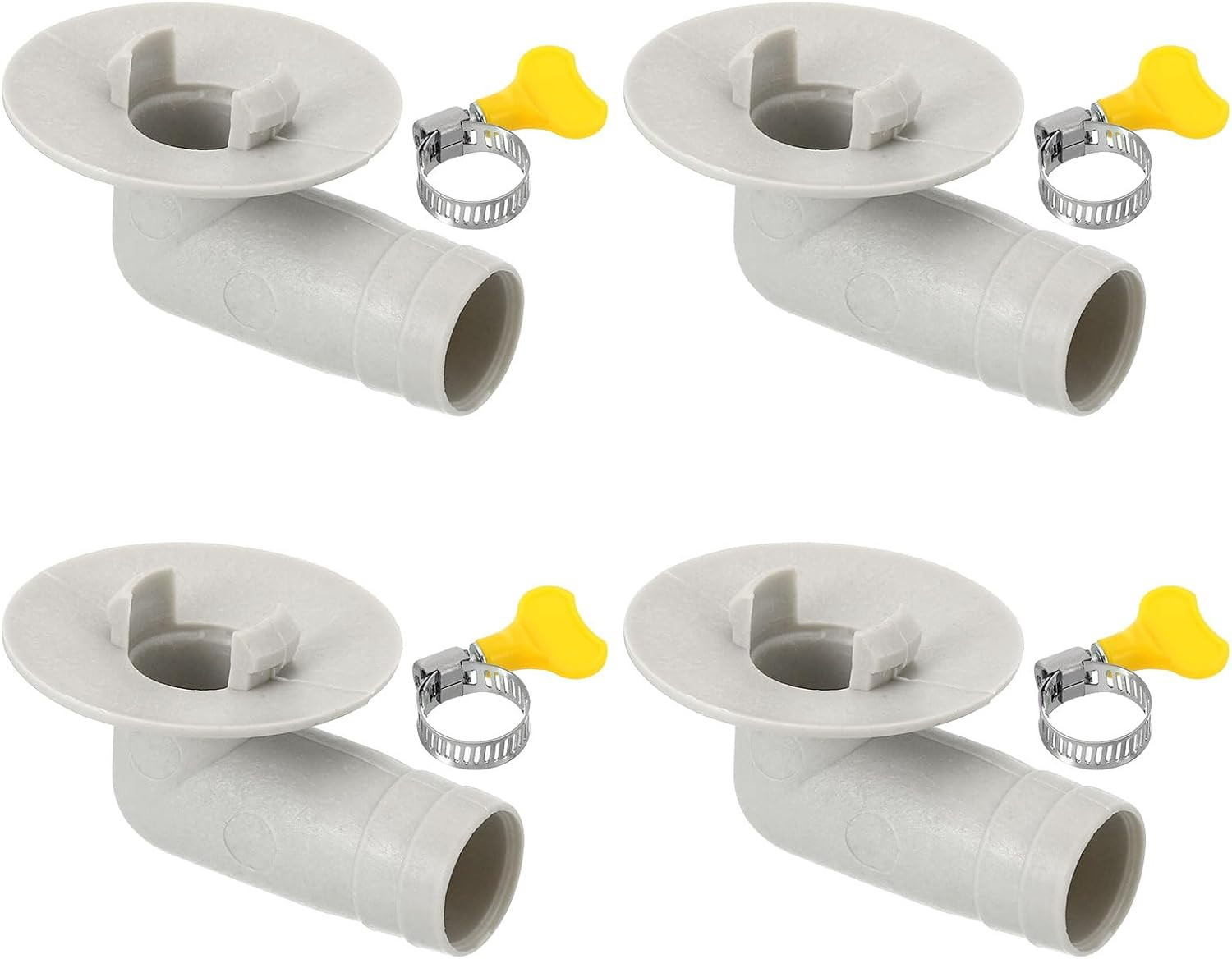 15Mm Air Conditioner Drain Hose Connector, 4 Pcs Universal Drain Connector with