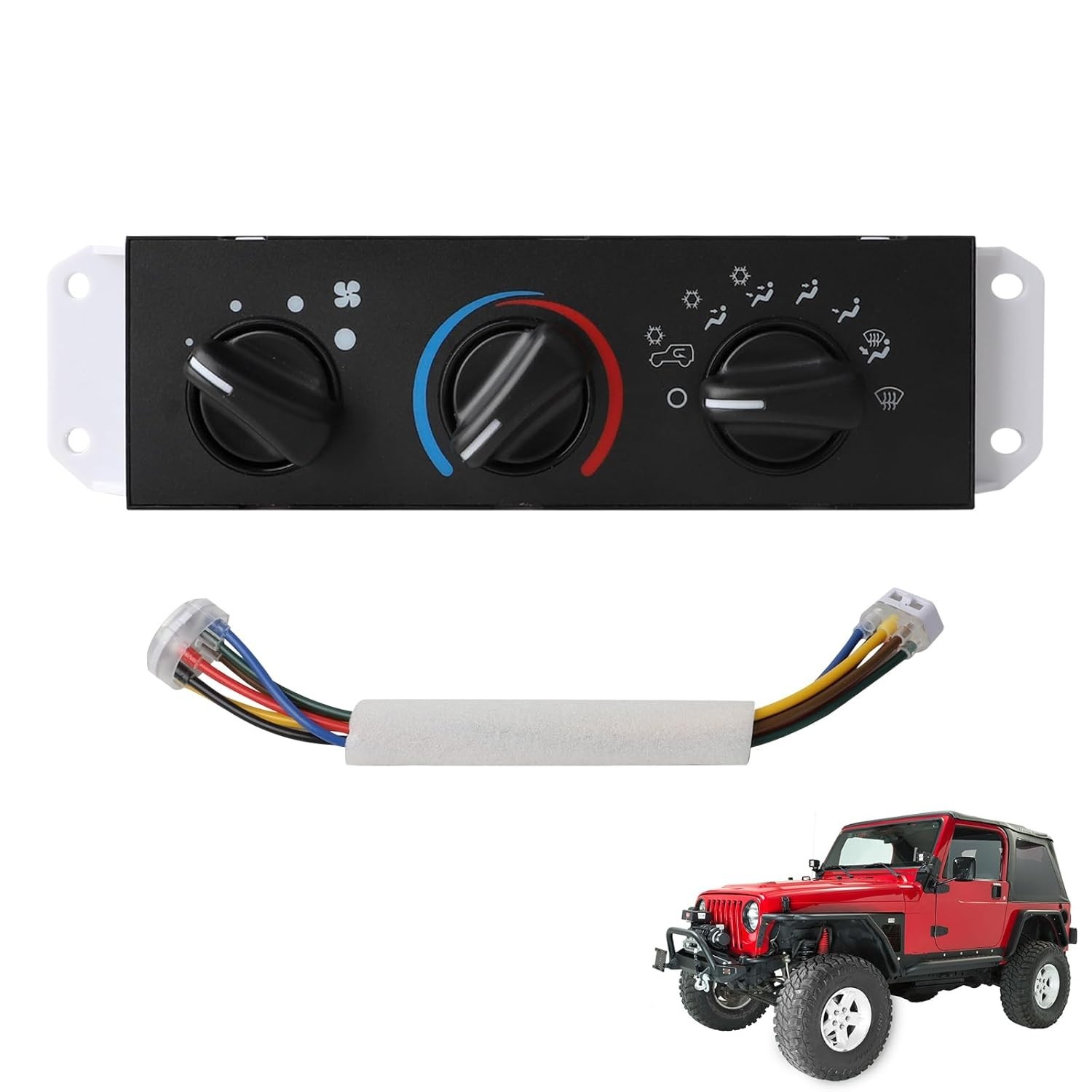 HVAC AC Heater Climate Control Module Compatible with 1999-2006 Wrangl-er TJ