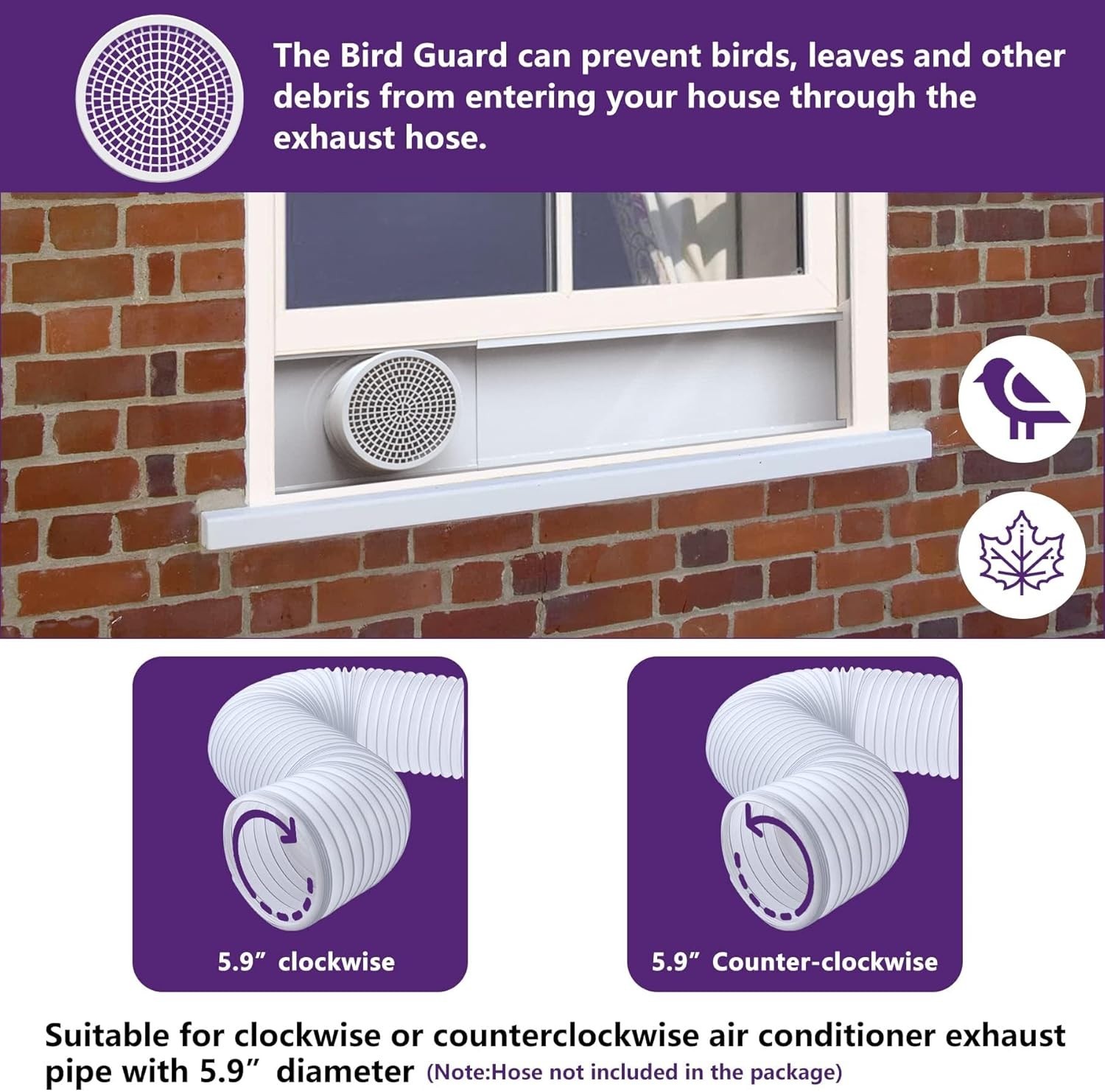 Adjustable AC Window Seal Kit for Sliding Windows – Fits 5.9 » Exhaust Hose